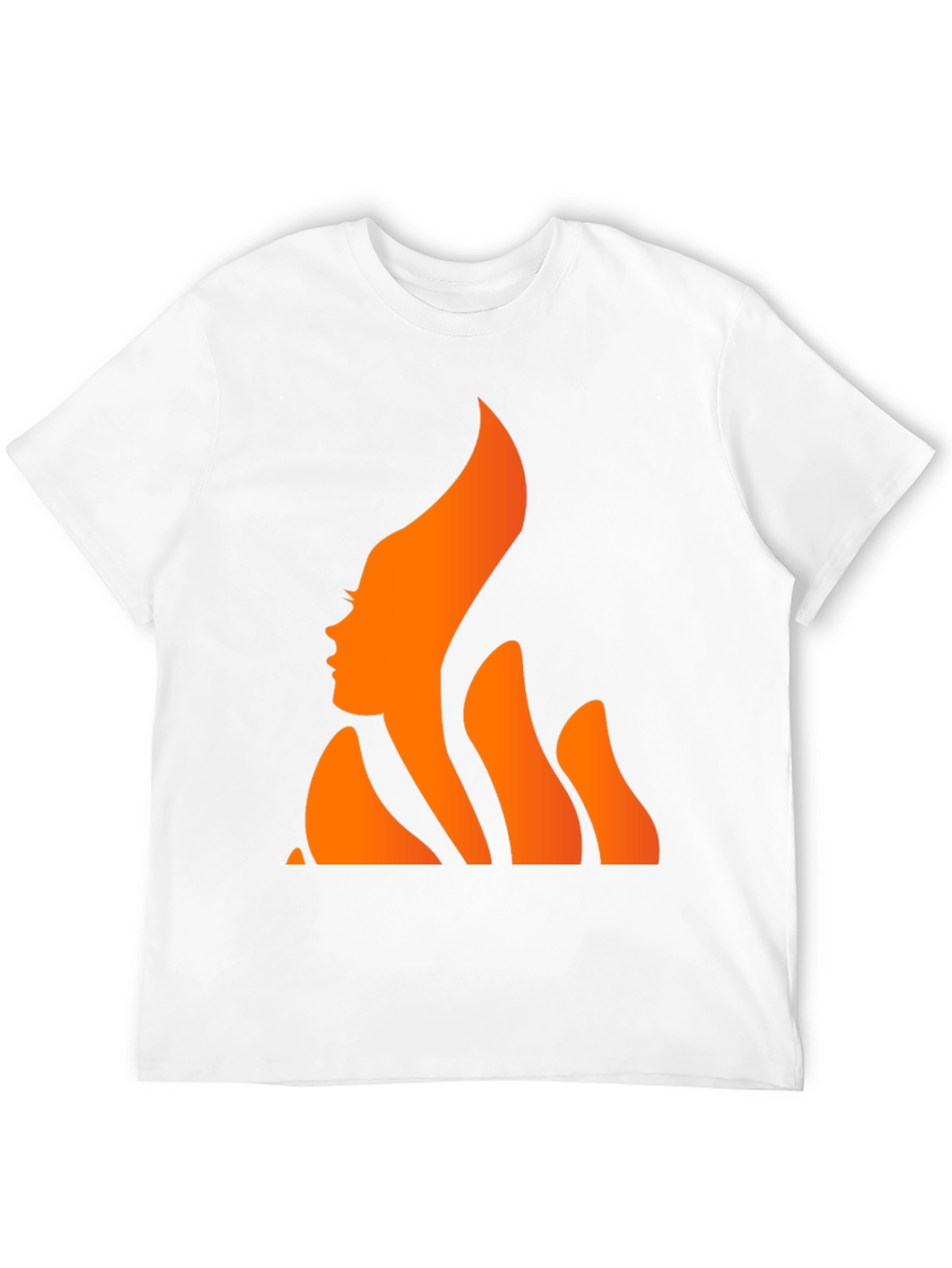 Fiery Woman Graphic Tee - Stylish Black T-Shirt