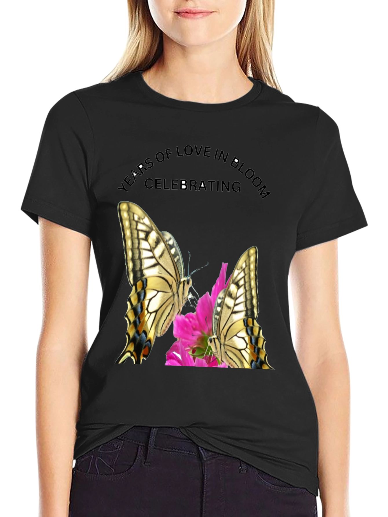 Butterfly Floral Celebration T-Shirt