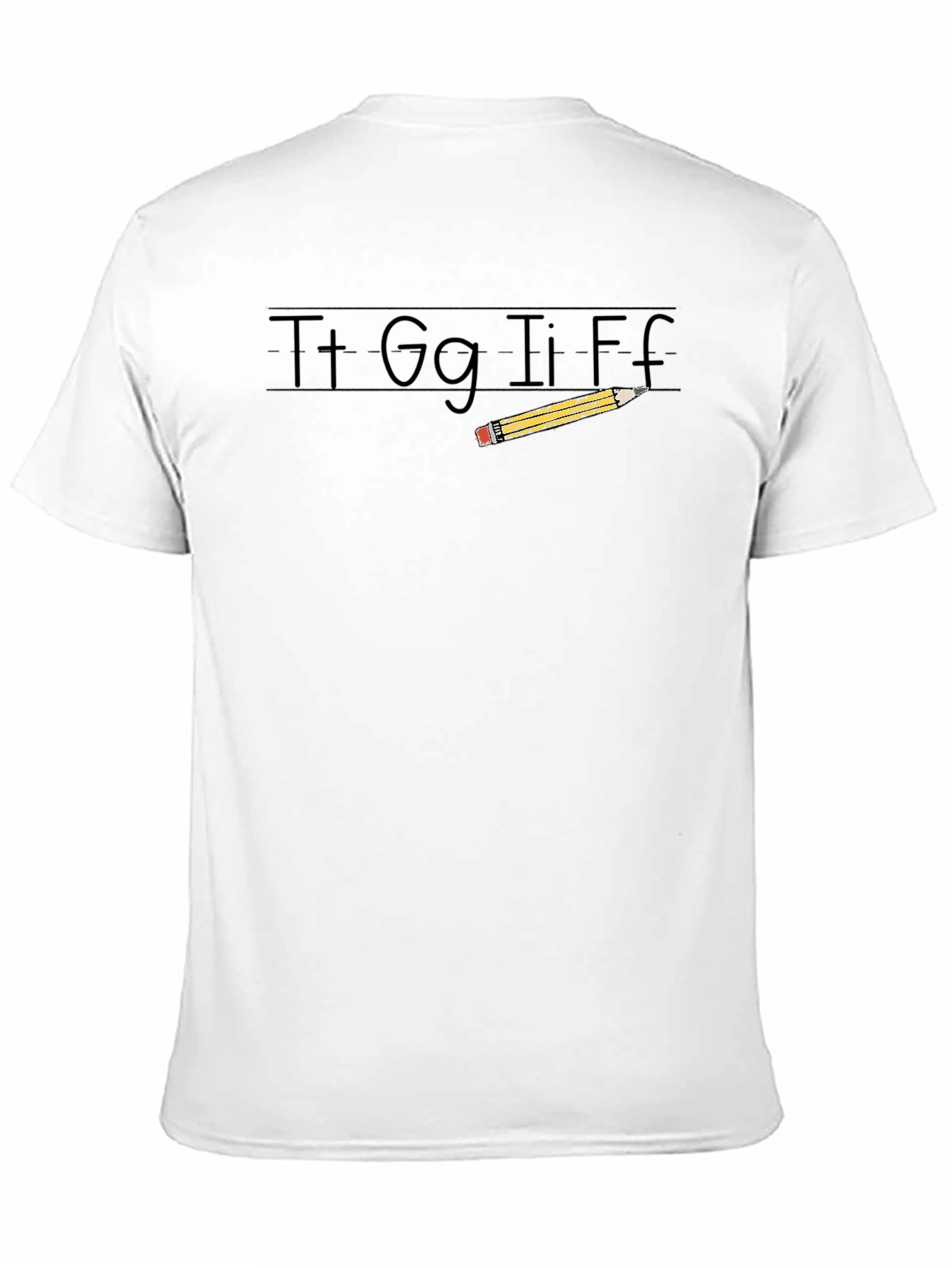 Teacher Alphabet Pencil Graphic Tee