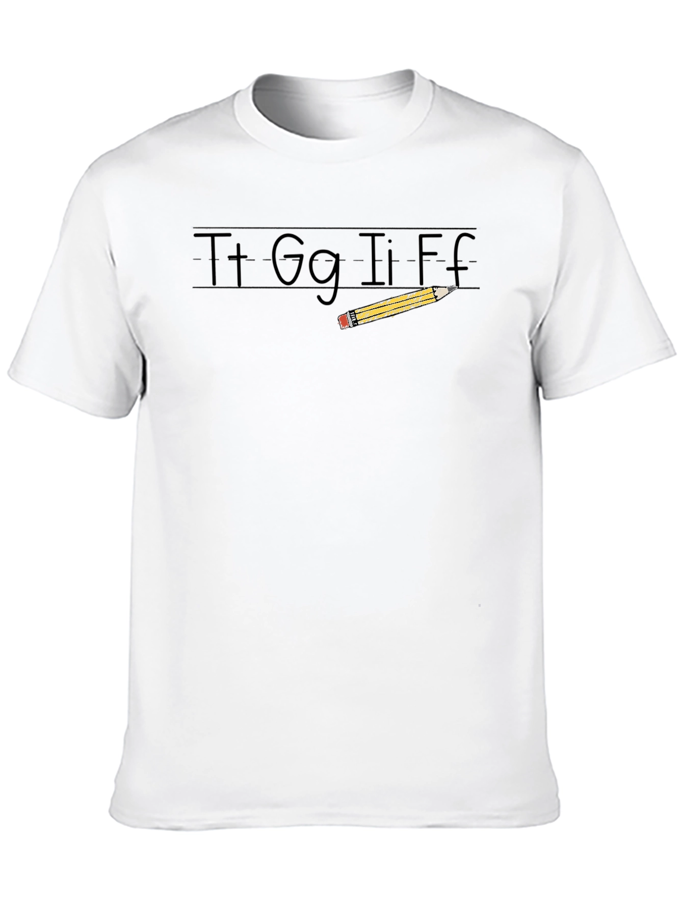 Teacher Alphabet Pencil Graphic Tee