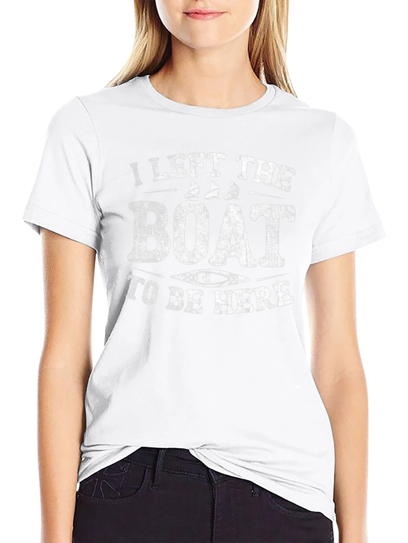 I Left The Boat To Be Here Graphic T-Shirt