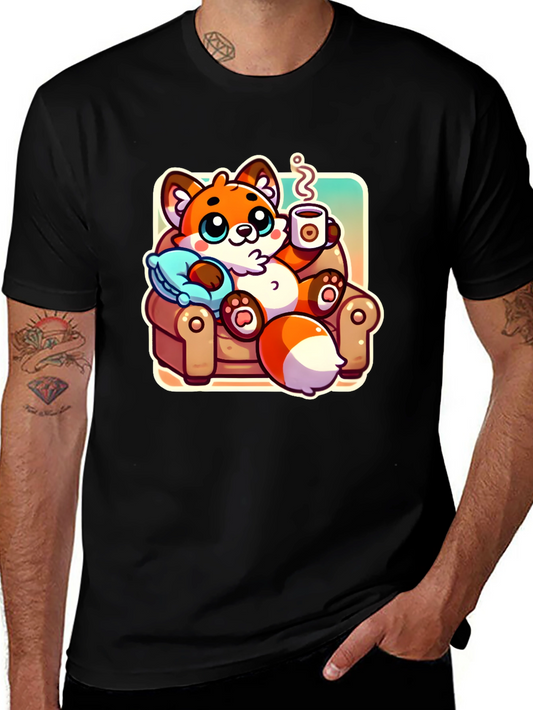 Cozy Fox Cartoon T-Shirt