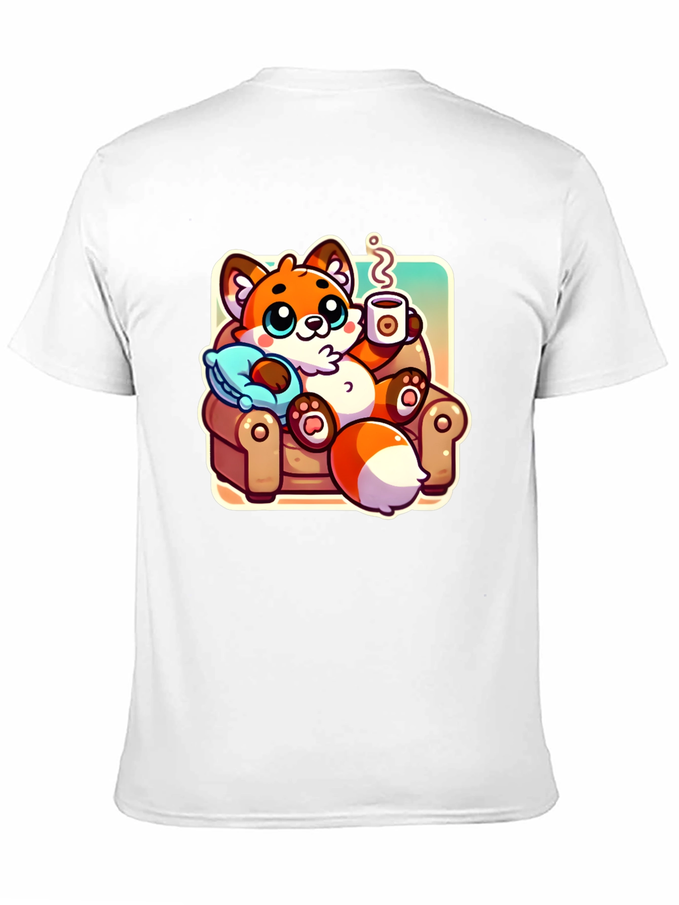 Cozy Fox Cartoon T-Shirt
