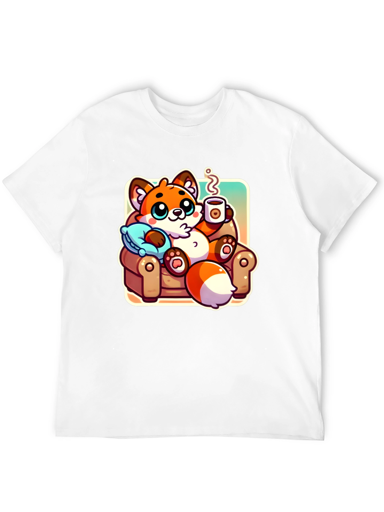 Cozy Fox Cartoon T-Shirt