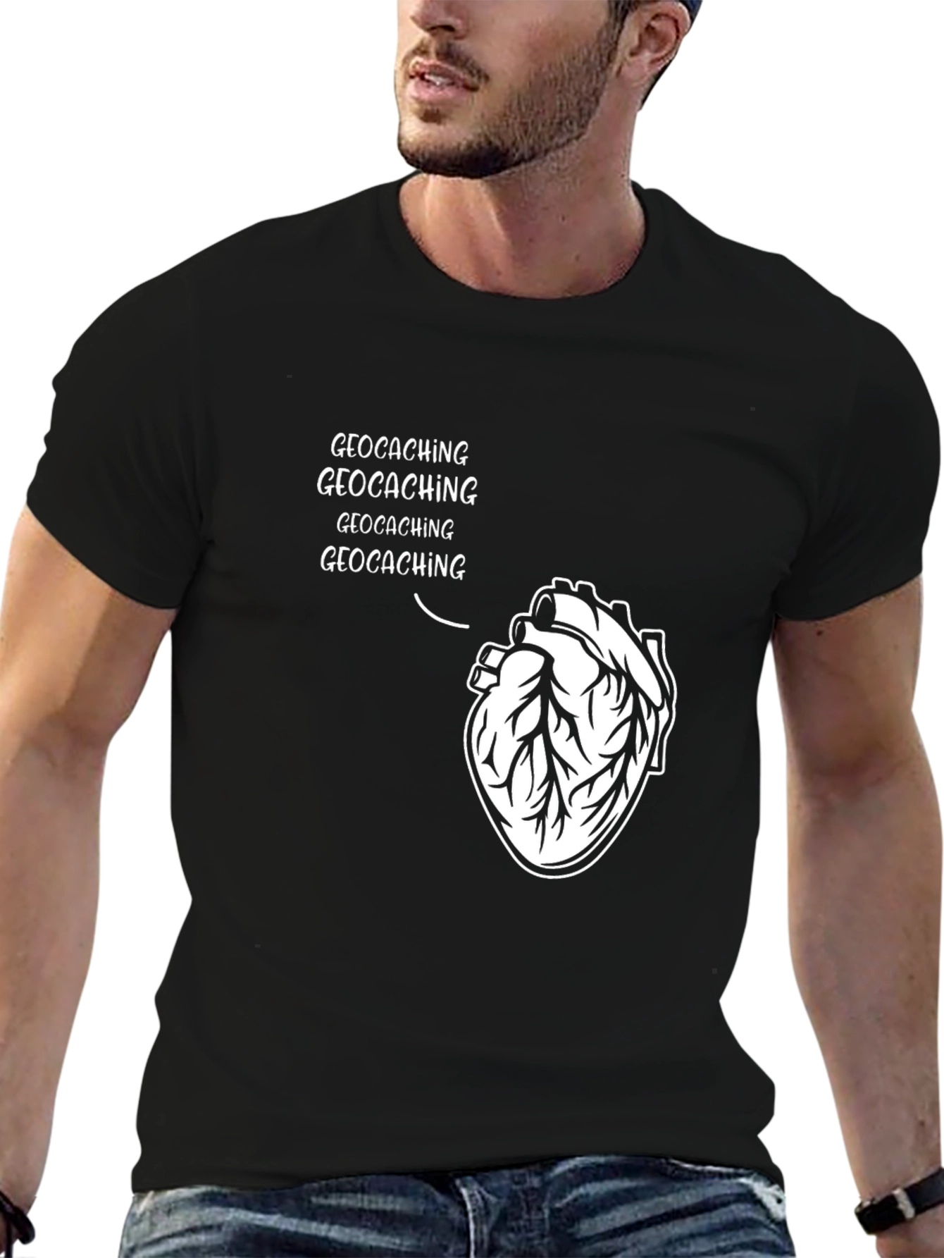 Geocaching Heart T-Shirt - Hobby Apparel
