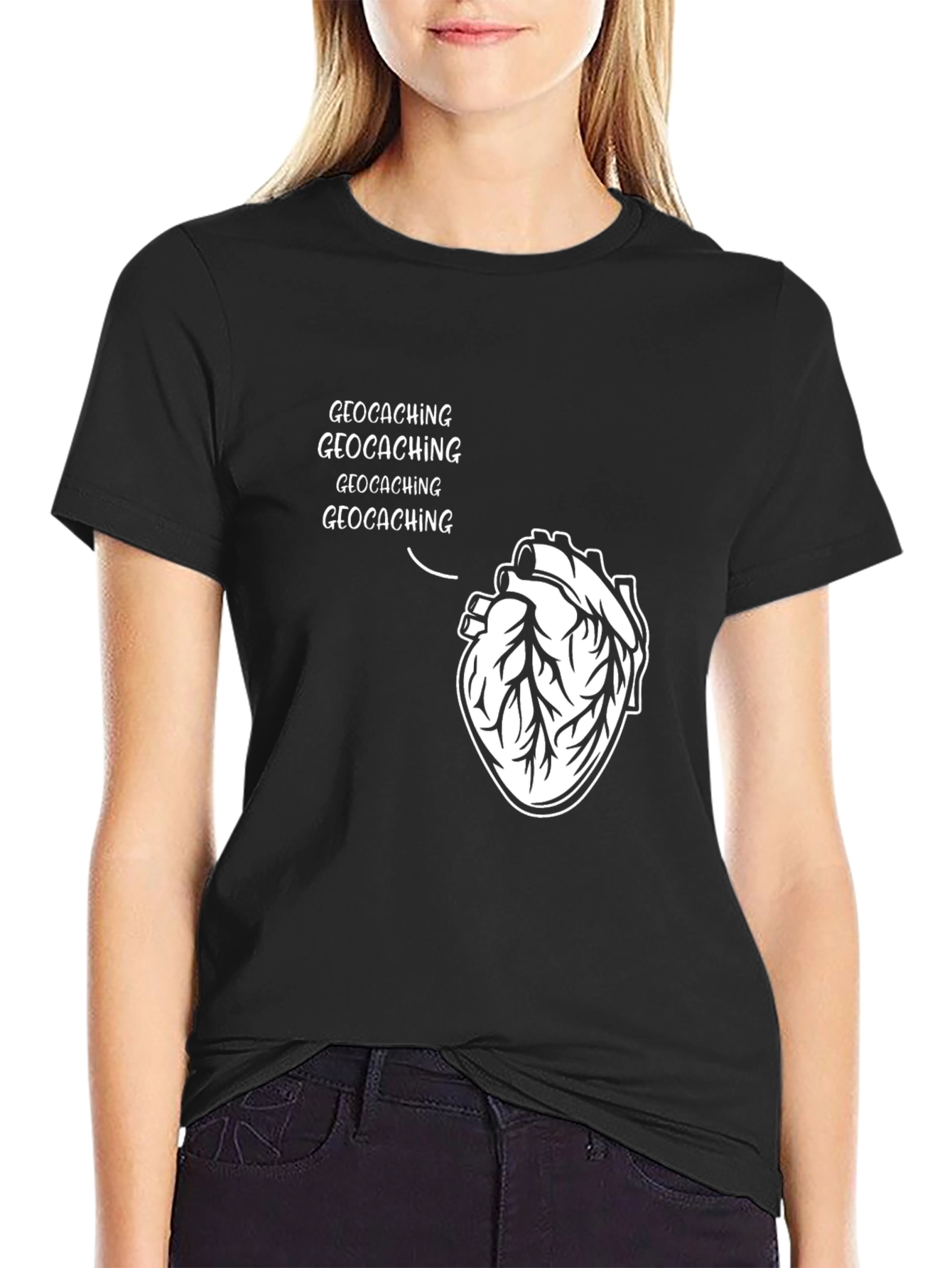 Geocaching Heart T-Shirt - Hobby Apparel