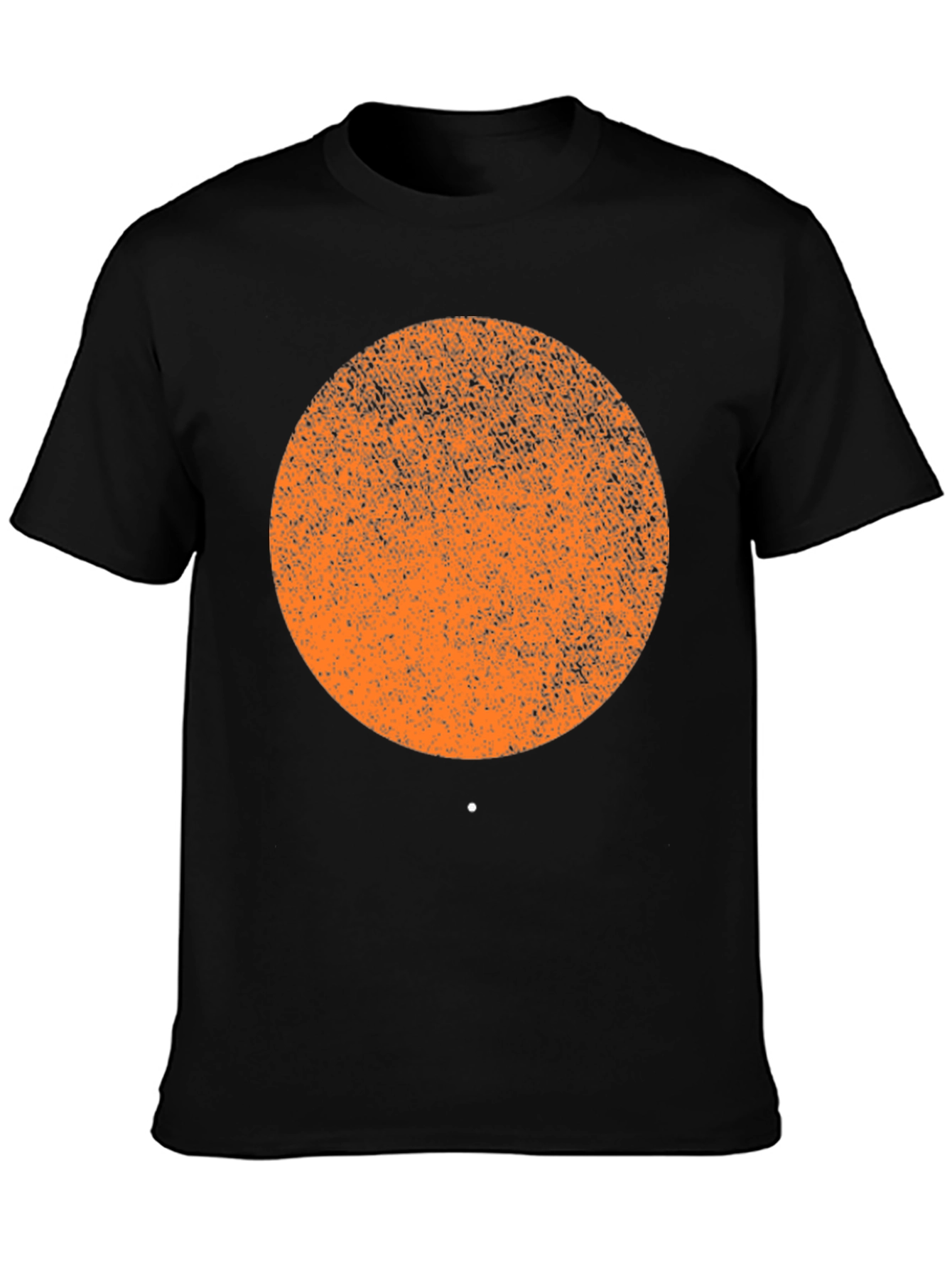 Abstract Graphic Print T-Shirt - Black Cotton Blend