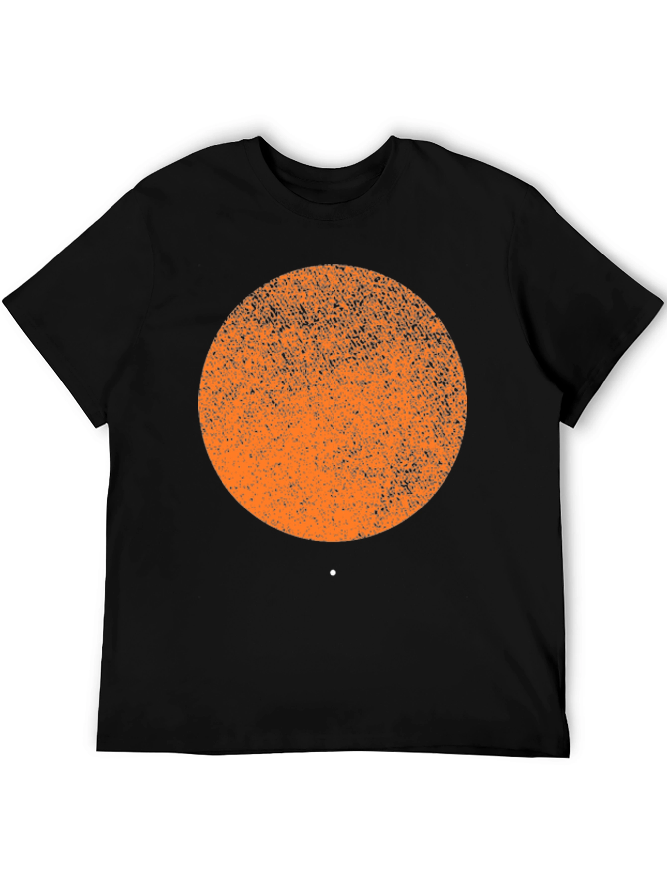 Abstract Graphic Print T-Shirt - Black Cotton Blend