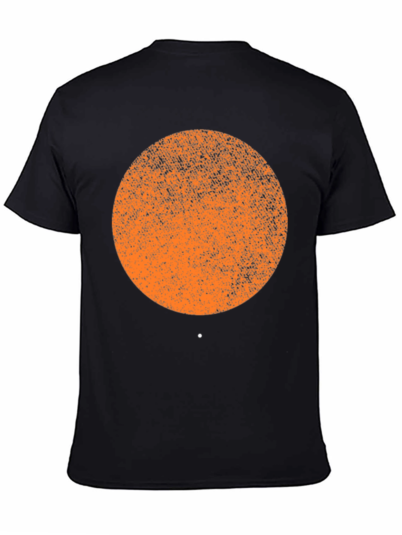 Abstract Graphic Print T-Shirt - Black Cotton Blend