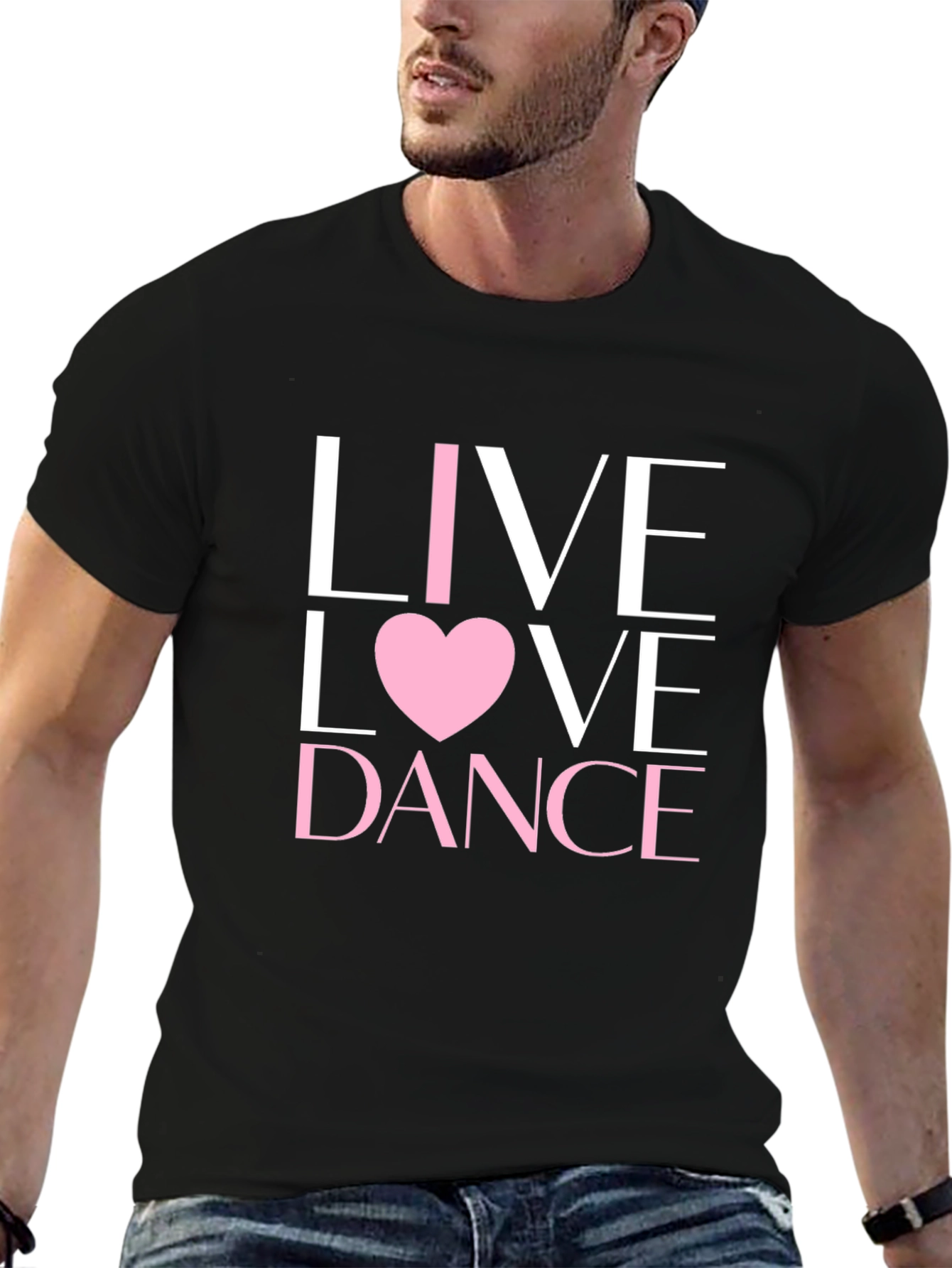Live Love Dance Black Graphic Tee Shirt