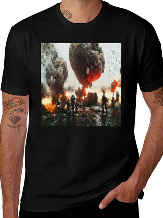 Explosion Graphic Tee - Bold Statement Shirt