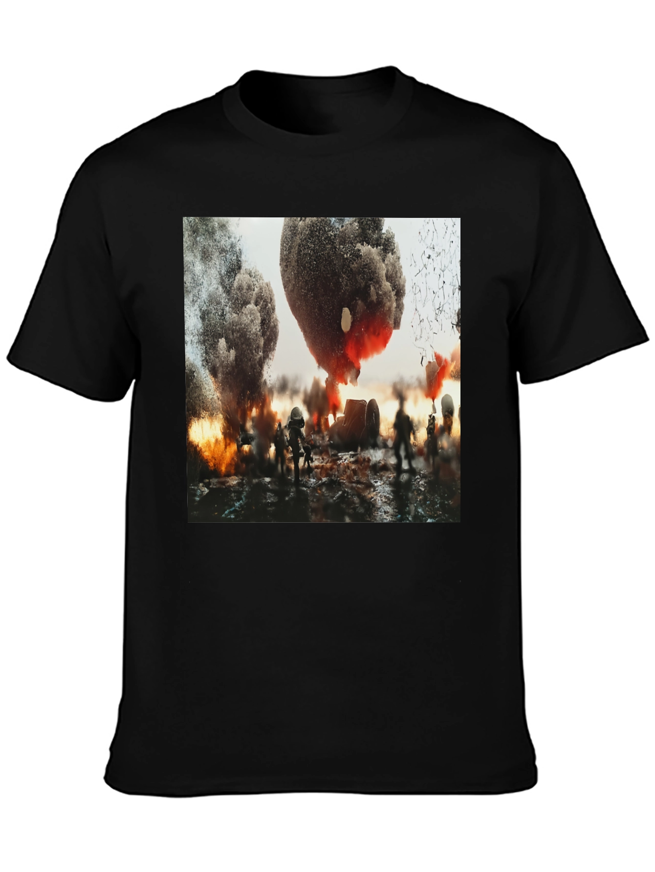 Explosion Graphic Tee - Bold Statement Shirt