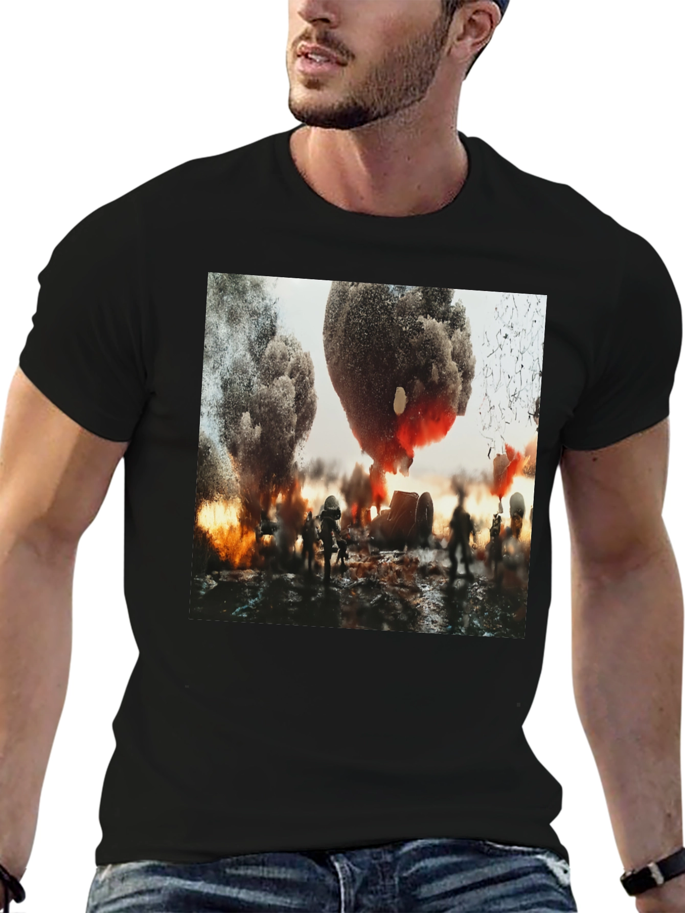 Explosion Graphic Tee - Bold Statement Shirt