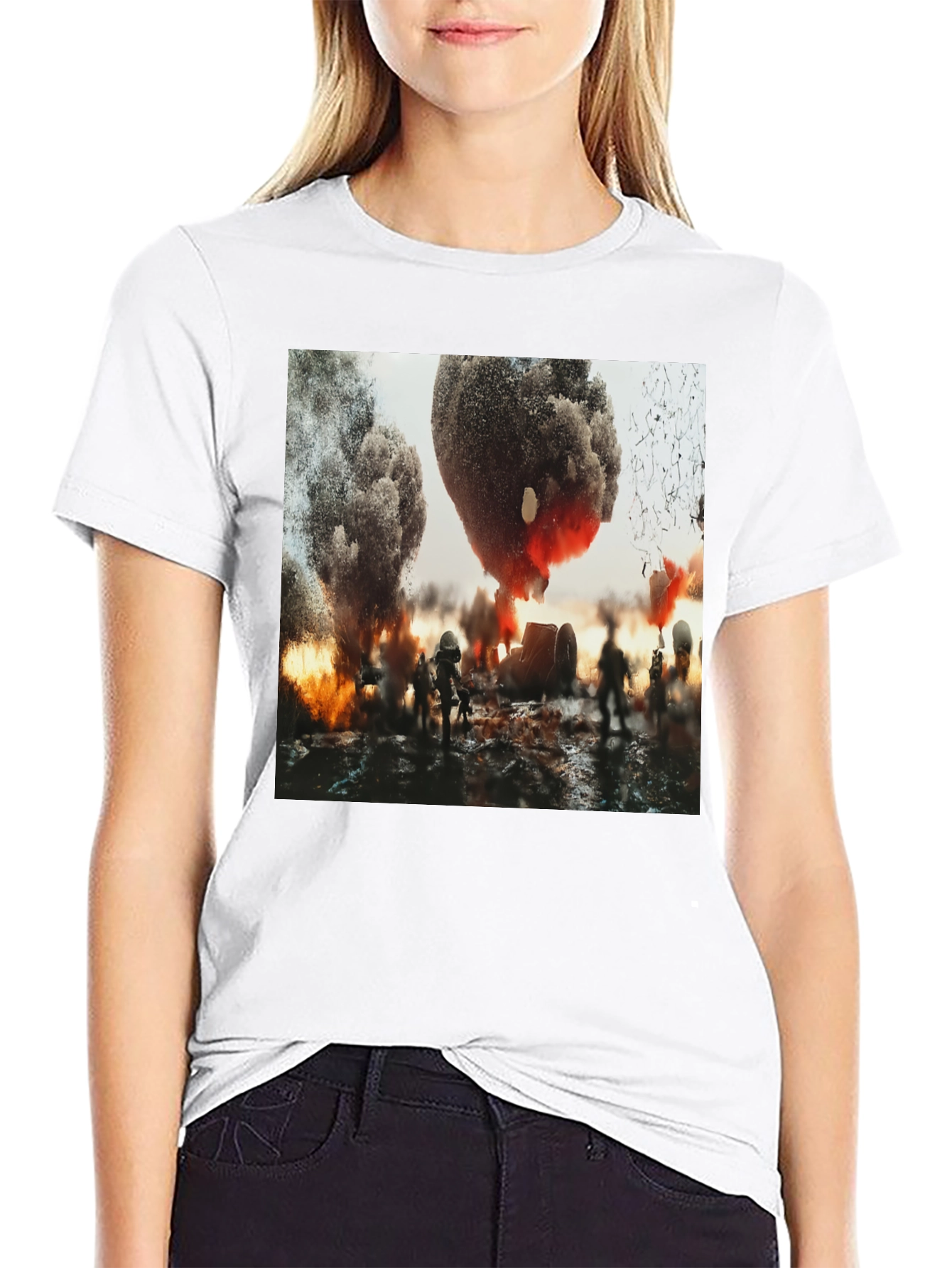 Explosion Graphic Tee - Bold Statement Shirt