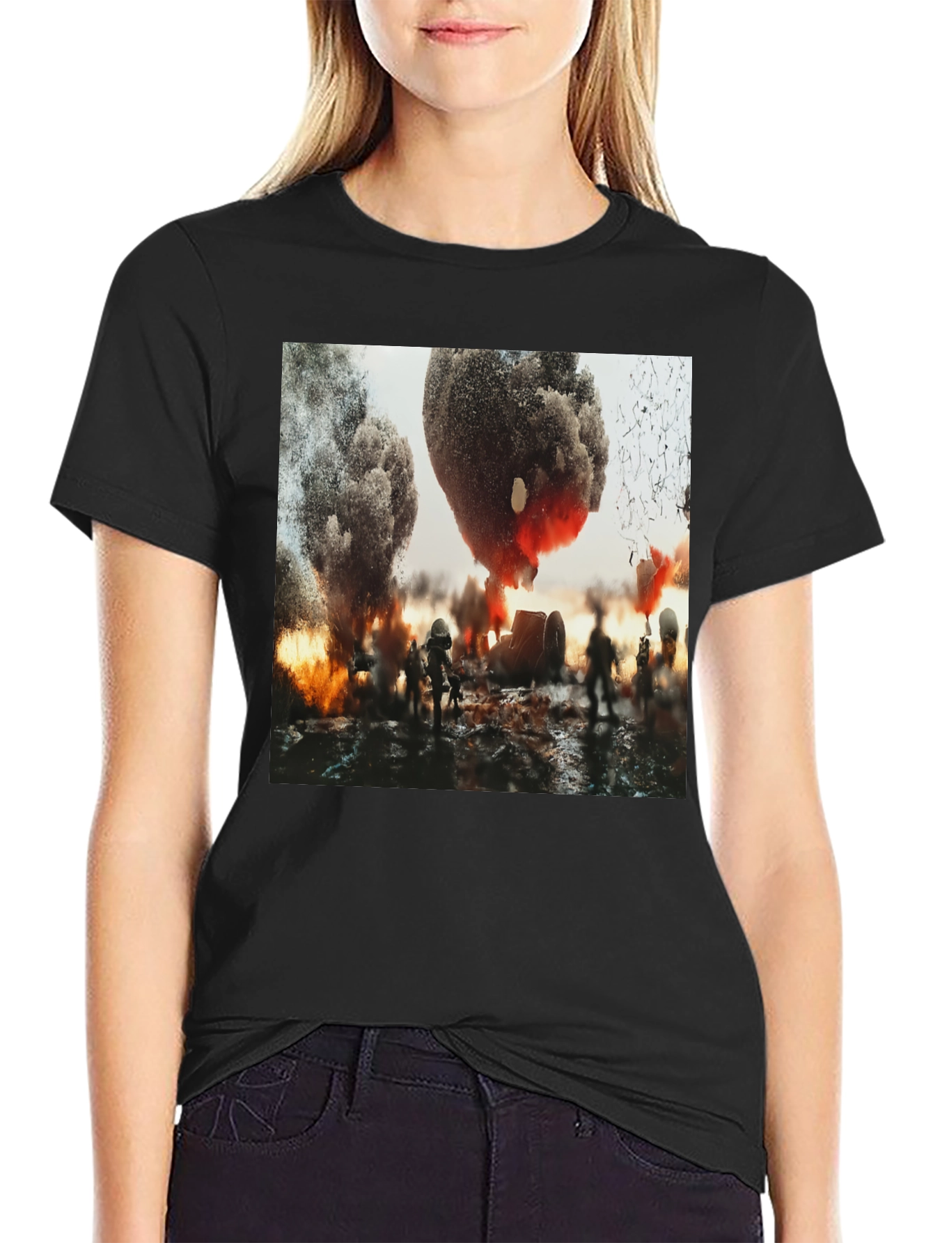 Explosion Graphic Tee - Bold Statement Shirt