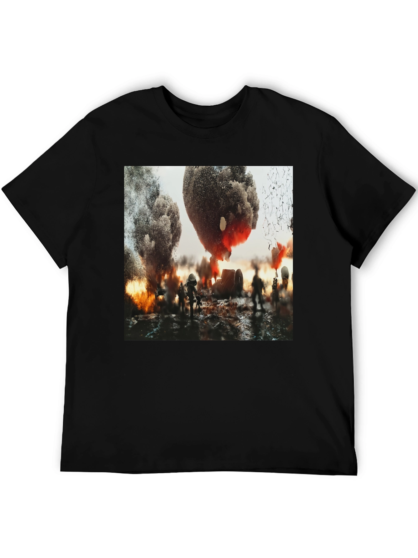 Explosion Graphic Tee - Bold Statement Shirt