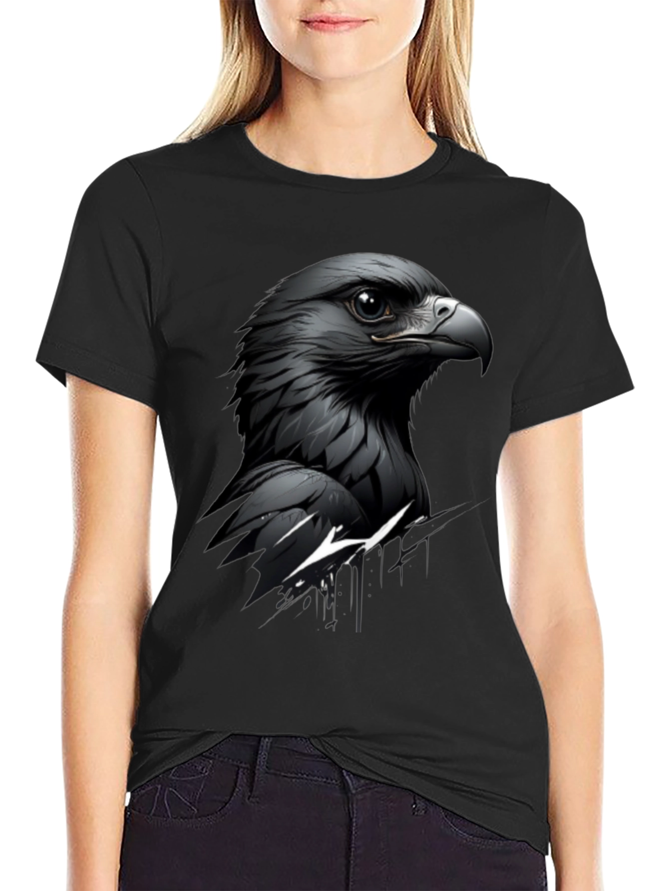 Black Eagle Graphic Tee - Mens Stylish Cotton T-Shirt