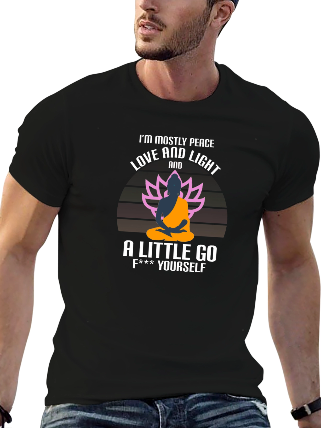 Peace Love and Light Funny T-Shirt