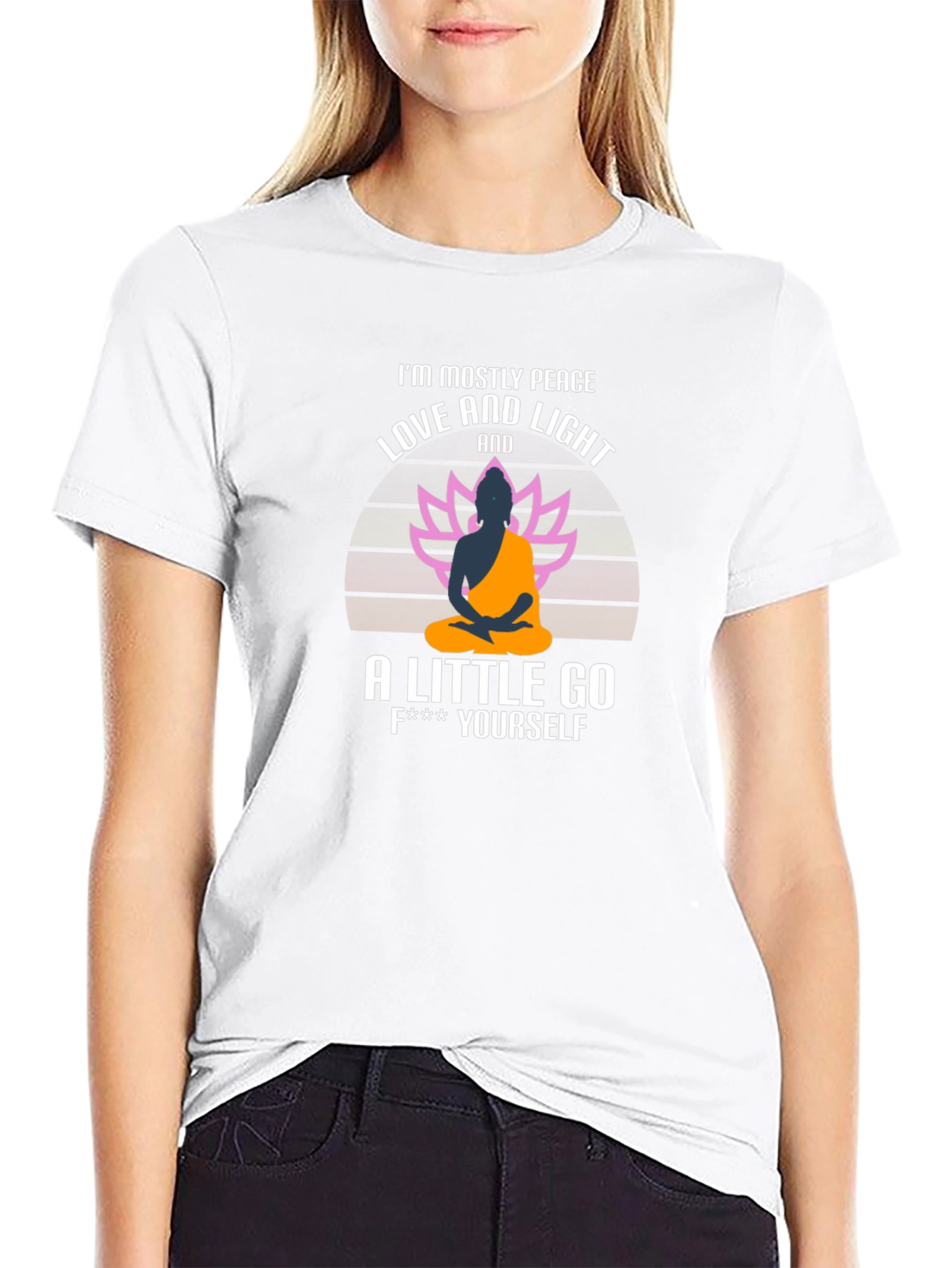 Peace Love and Light Funny T-Shirt