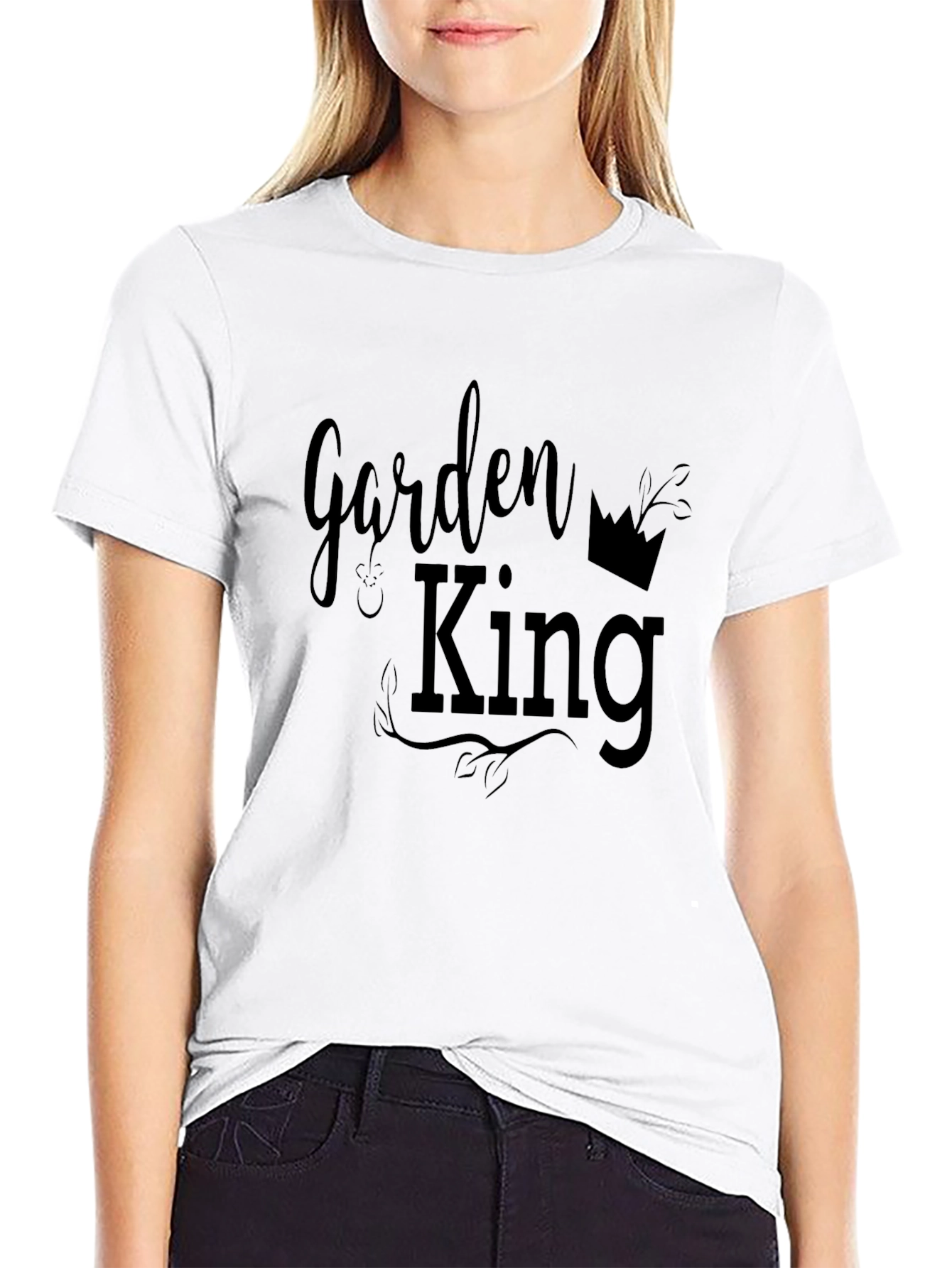 Garden King Graphic T-Shirt - Black