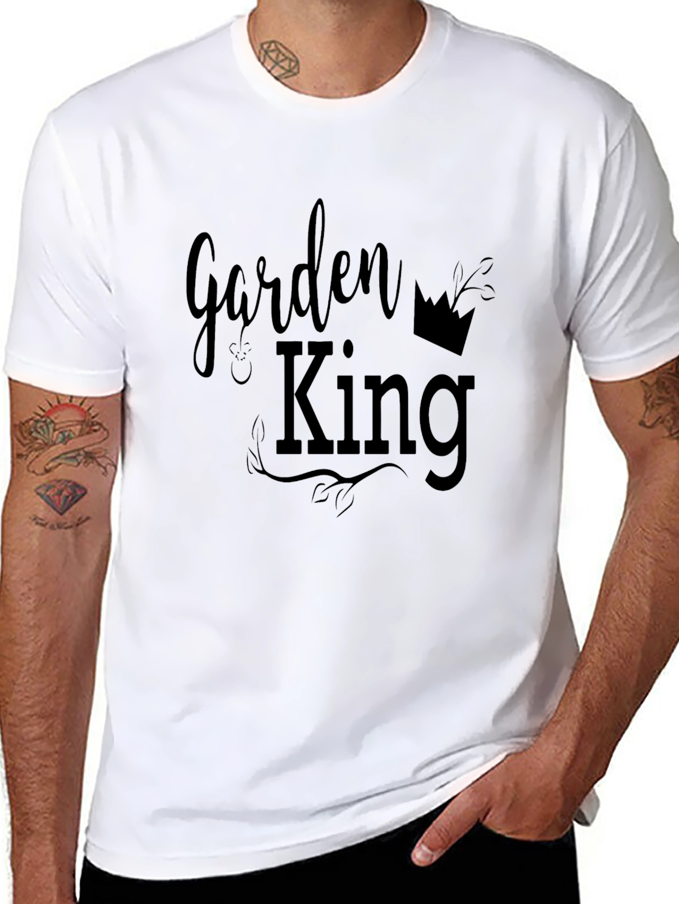 Garden King Graphic T-Shirt - Black