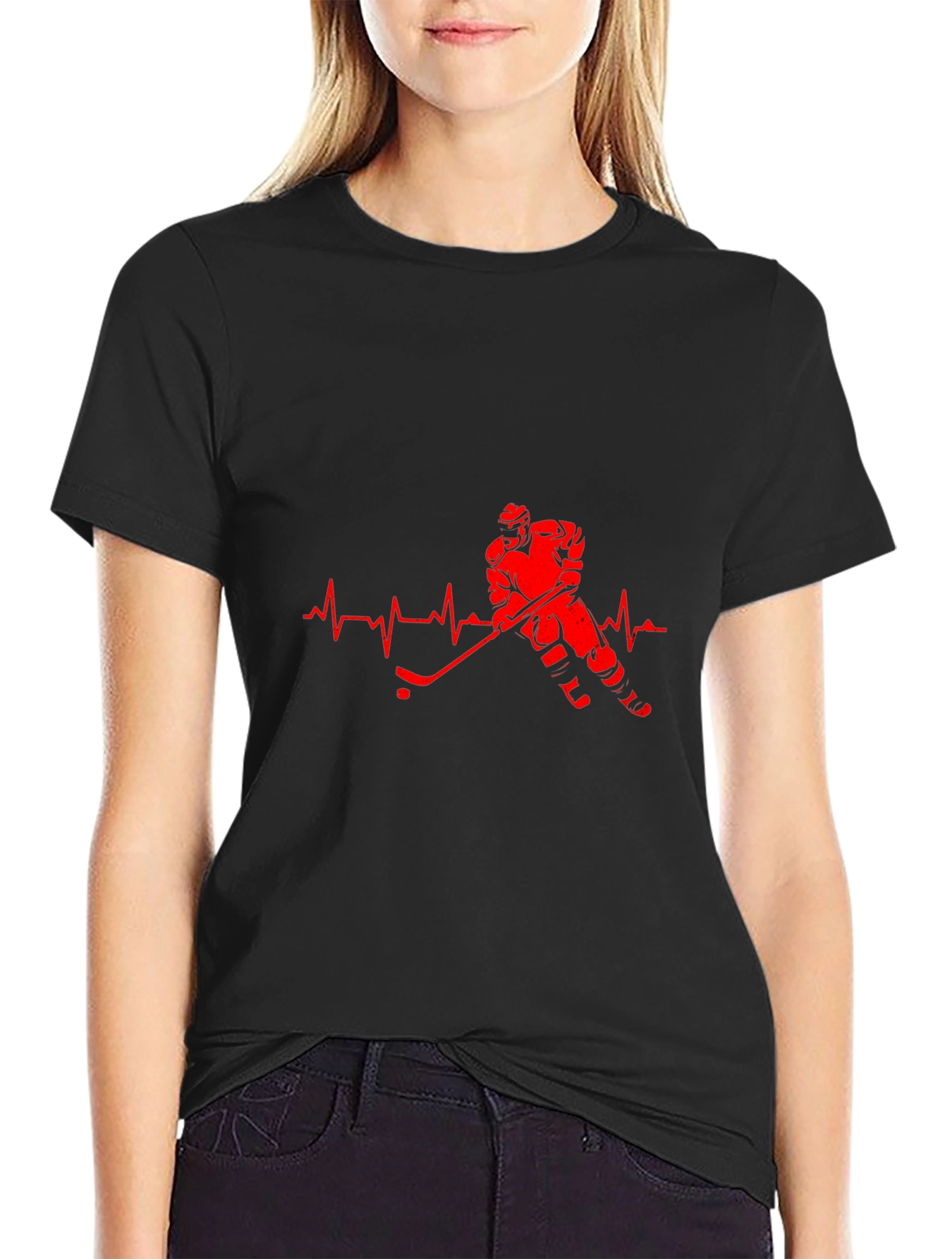 Hockey Heartbeat T-Shirt - Passion on Display