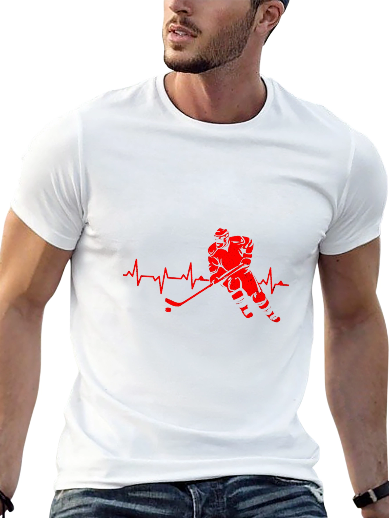 Hockey Heartbeat T-Shirt - Passion on Display