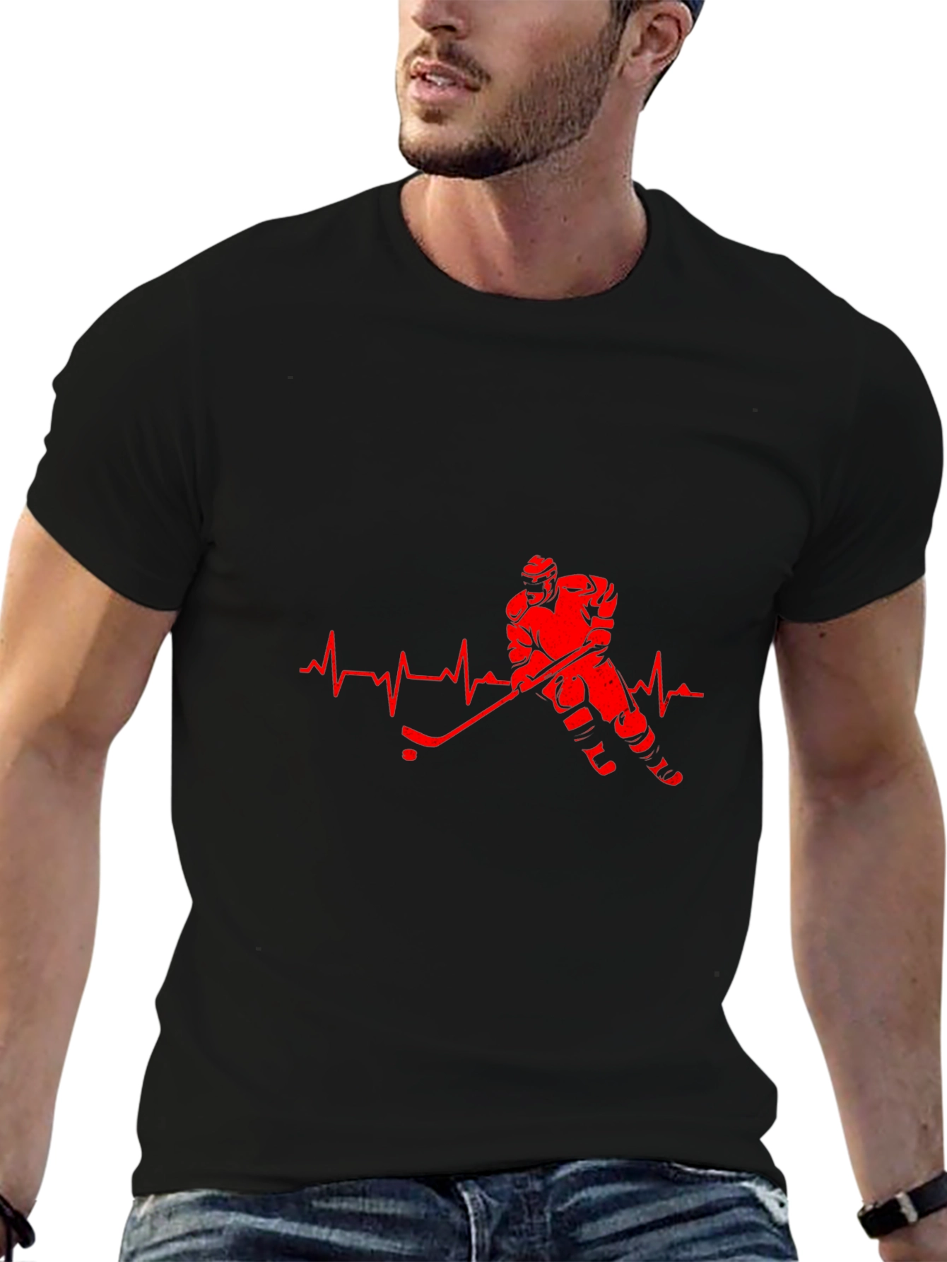 Hockey Heartbeat T-Shirt - Passion on Display
