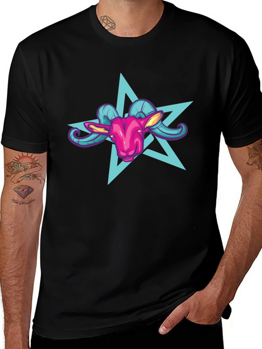 Goat Star Graphic Tee - Unisex Black T-Shirt