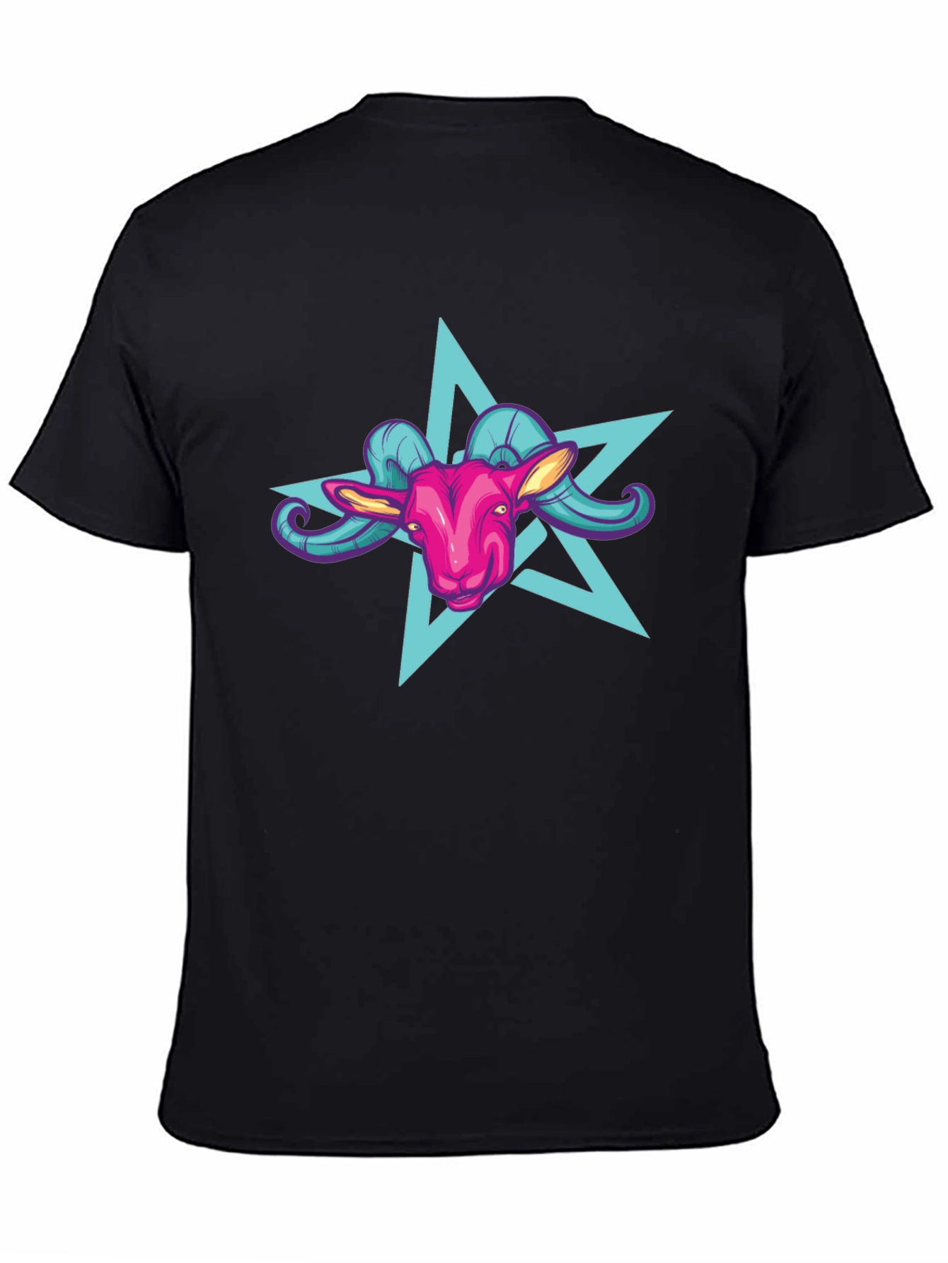 Goat Star Graphic Tee - Unisex Black T-Shirt