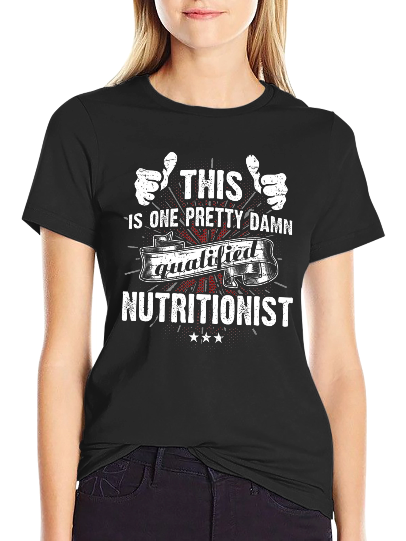 Qualified Nutritionist Graphic T-Shirt