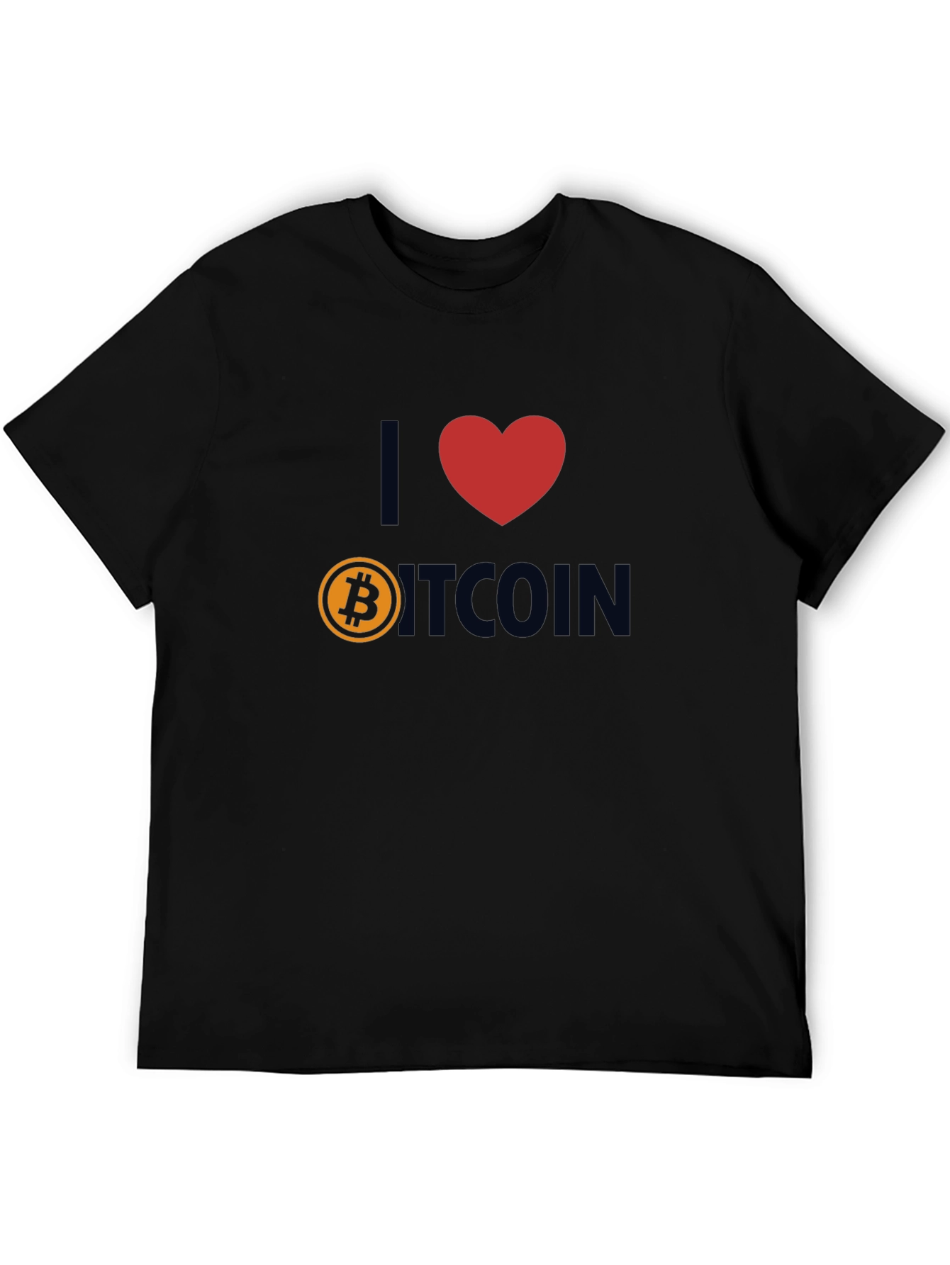 I Love Bitcoin T-Shirt - Crypto Fan Apparel