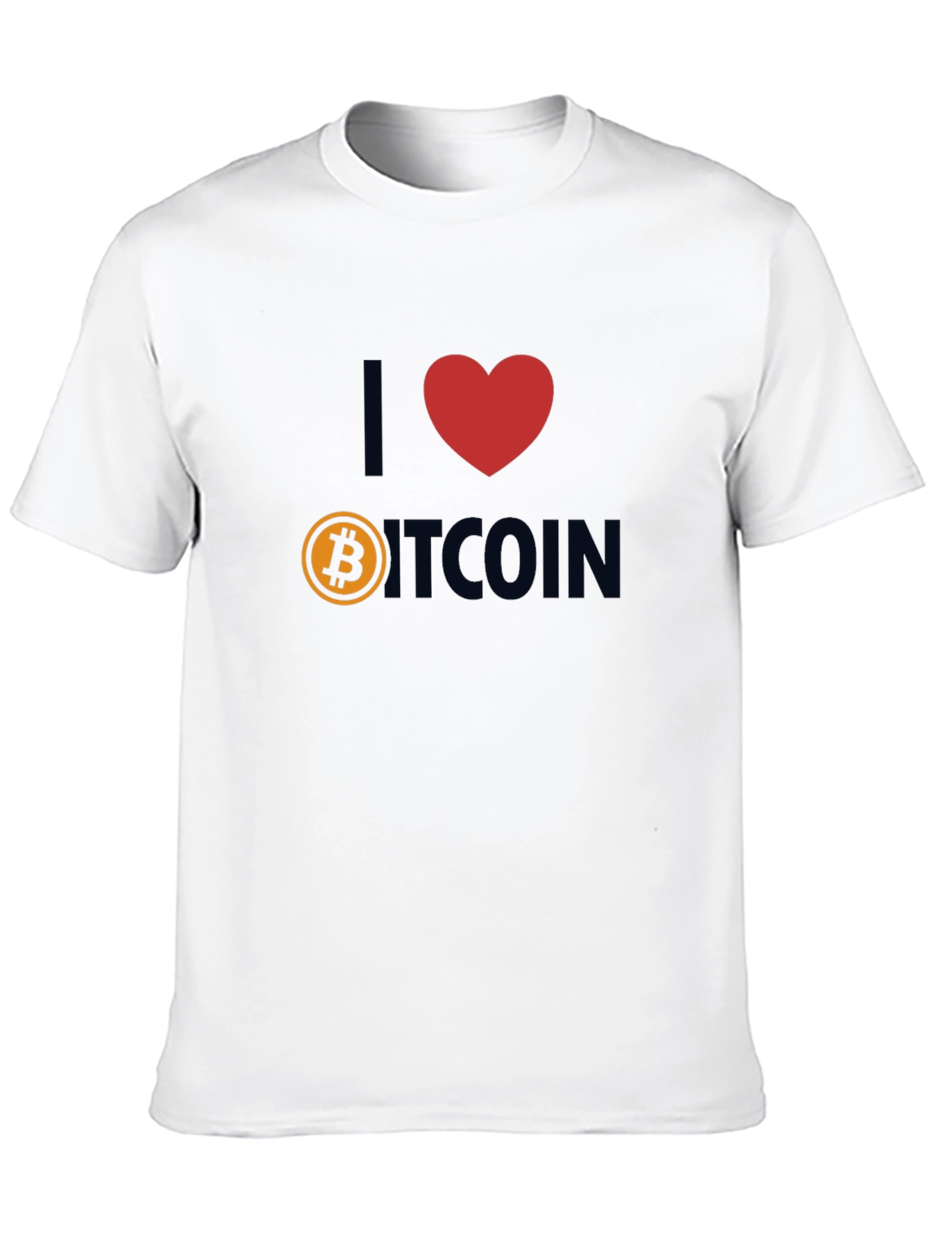 I Love Bitcoin T-Shirt - Crypto Fan Apparel