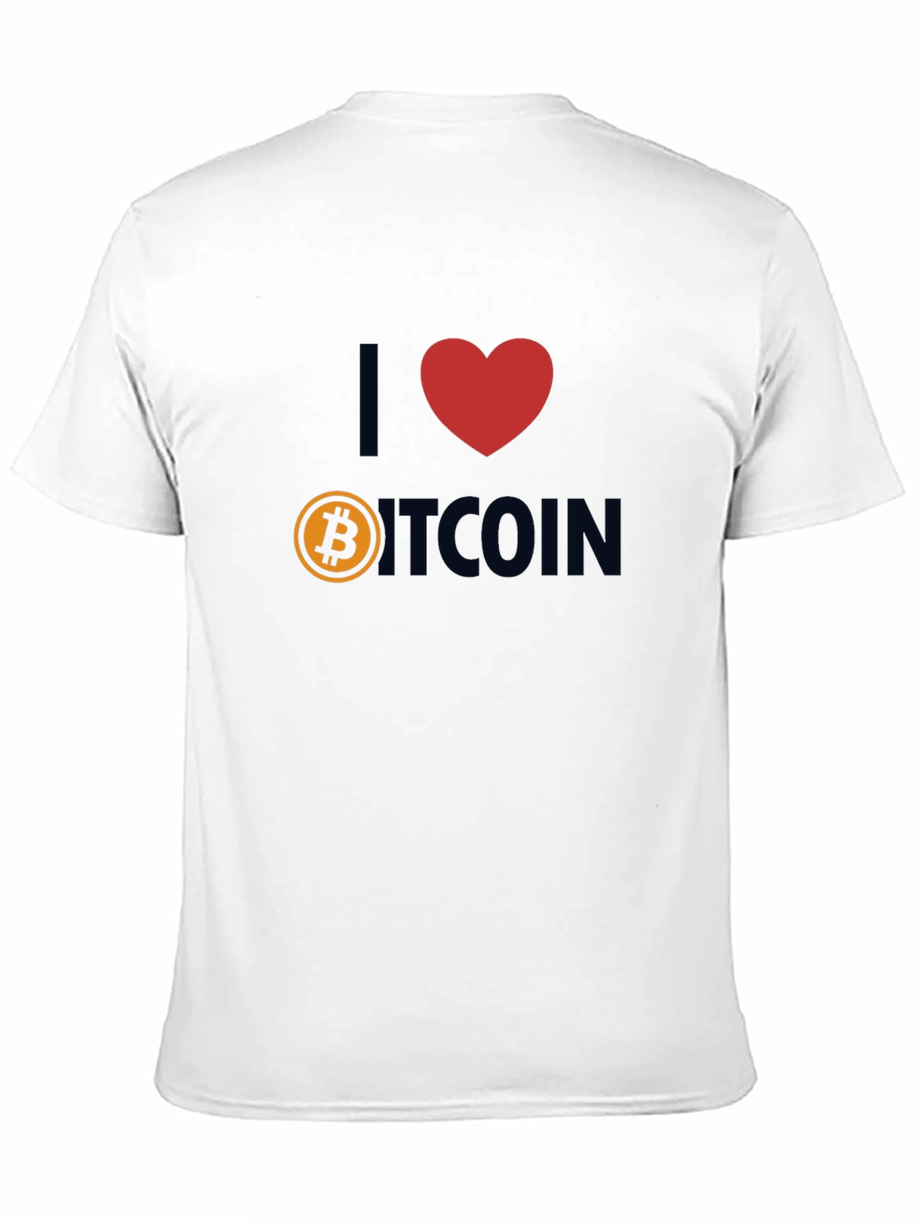 I Love Bitcoin T-Shirt - Crypto Fan Apparel