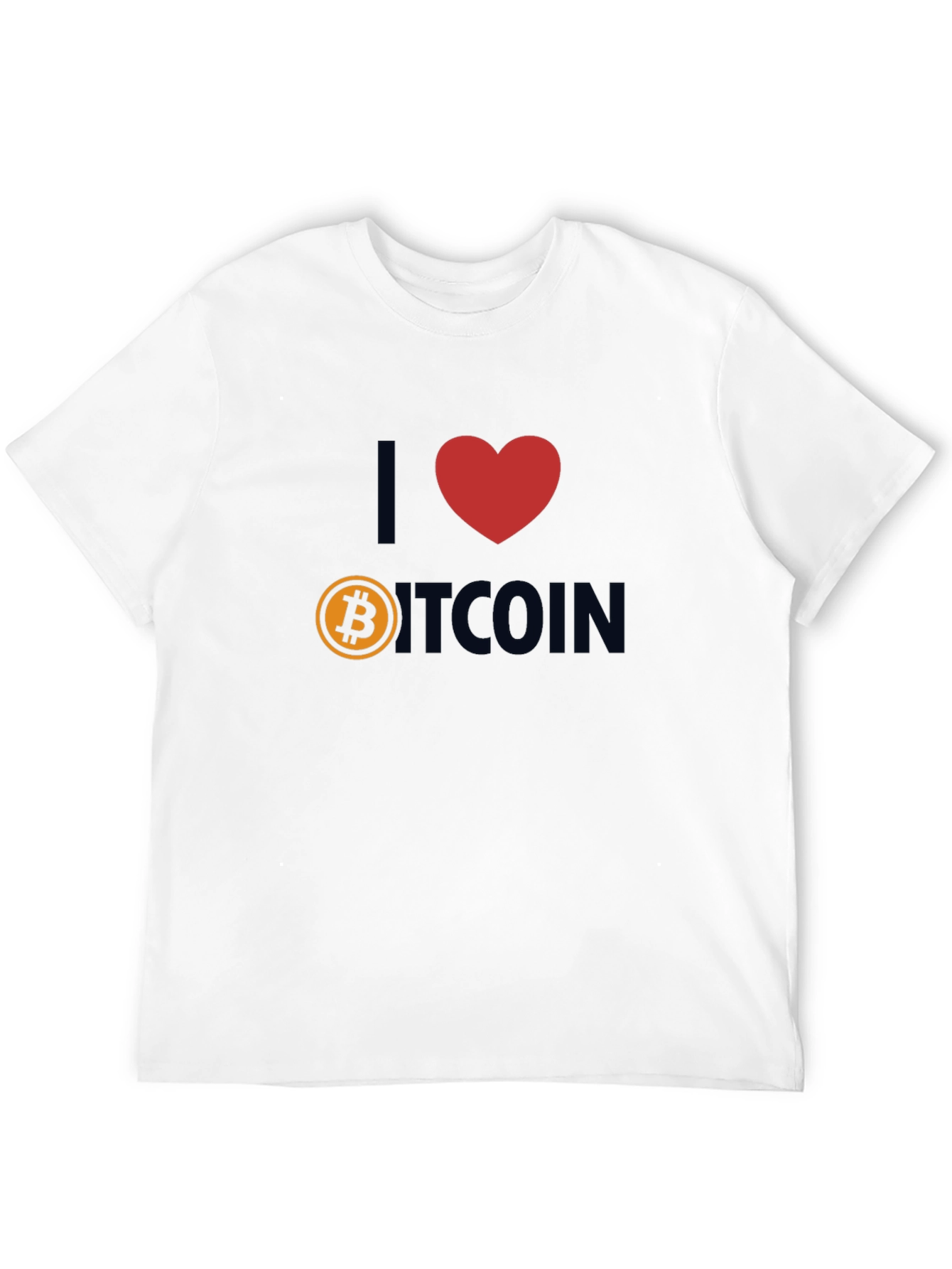 I Love Bitcoin T-Shirt - Crypto Fan Apparel
