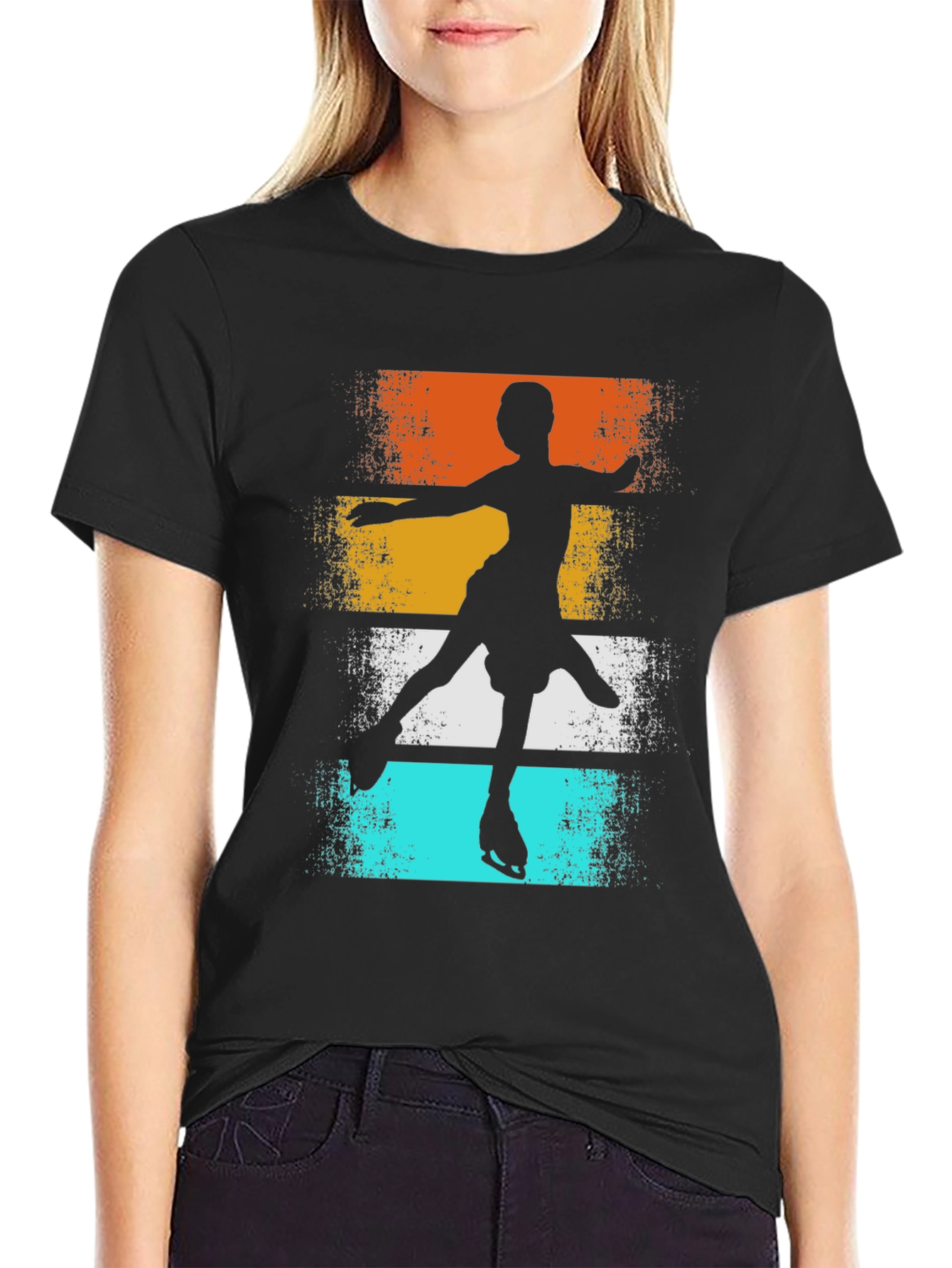 Figure Skating Silhouette T-Shirt