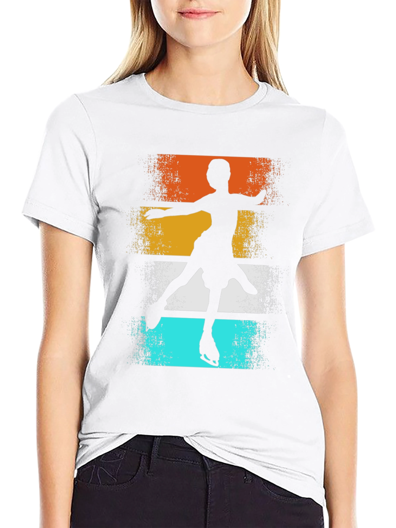 Figure Skating Silhouette T-Shirt