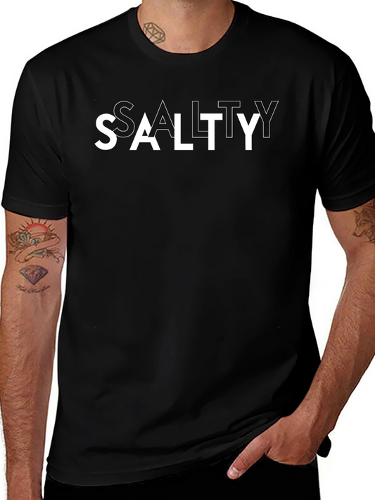 Salty Graphic Tee - Mens Black Short Sleeve