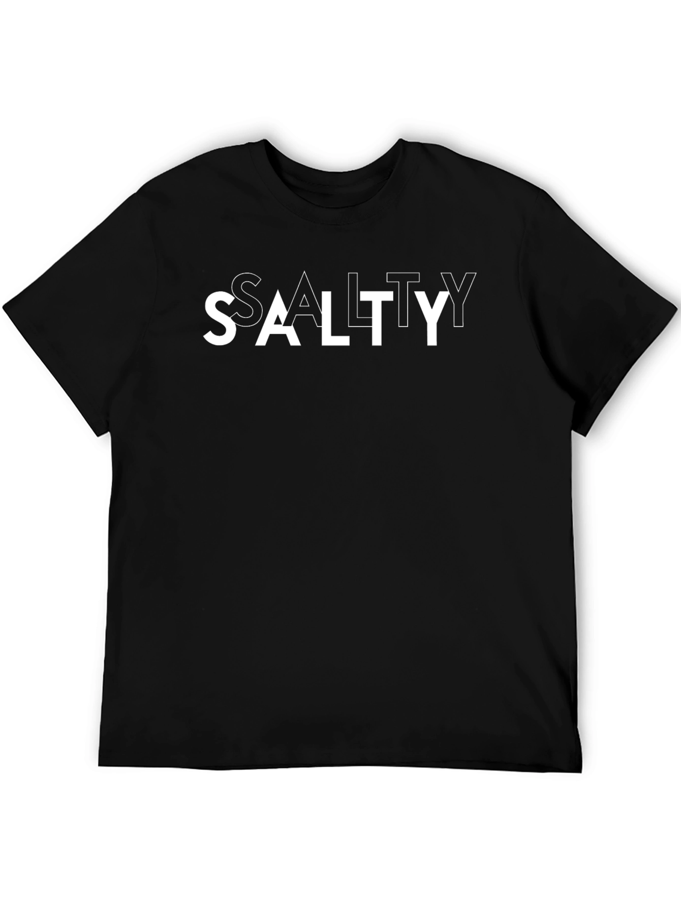 Salty Graphic Tee - Mens Black Short Sleeve