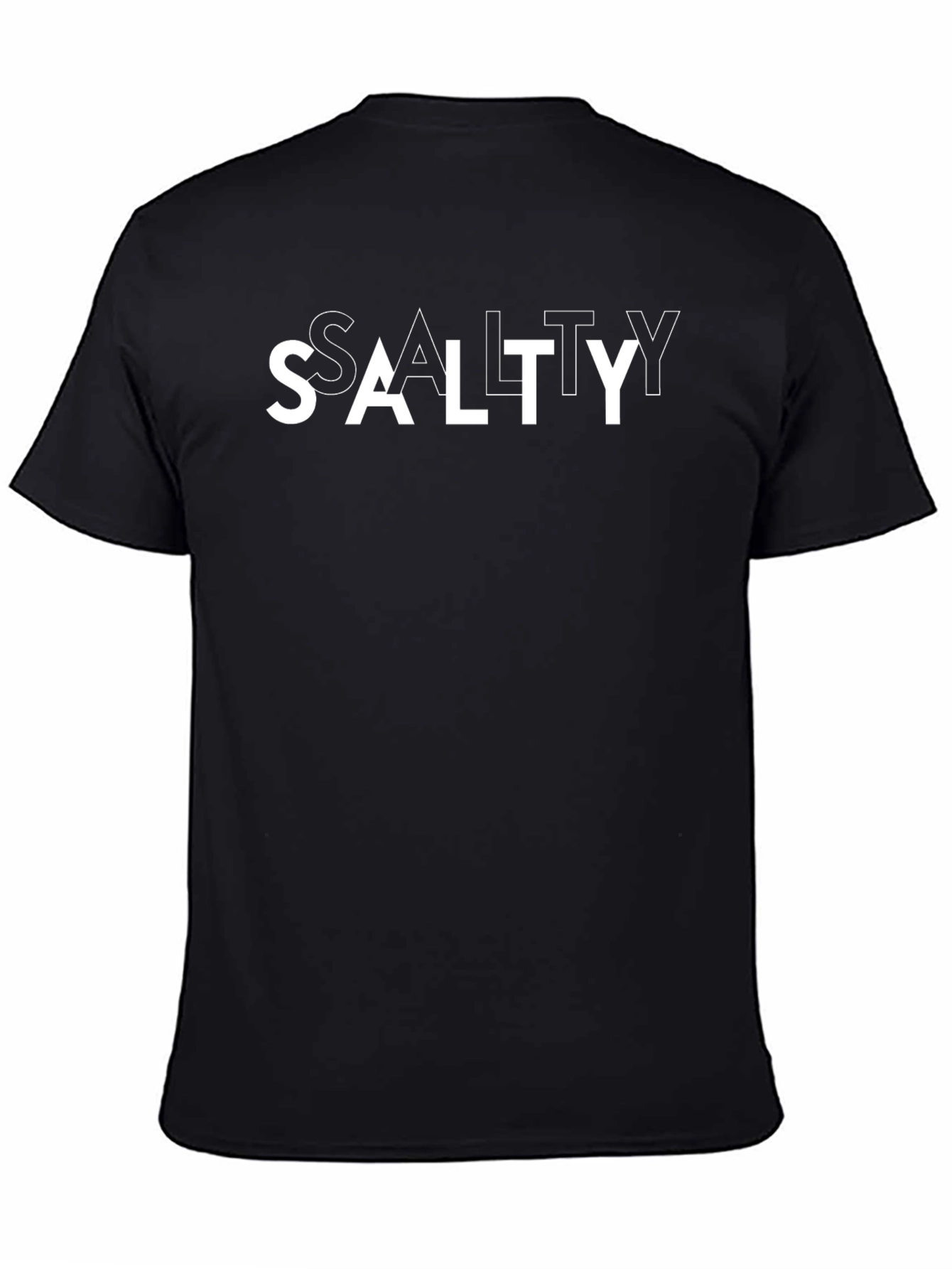 Salty Graphic Tee - Mens Black Short Sleeve