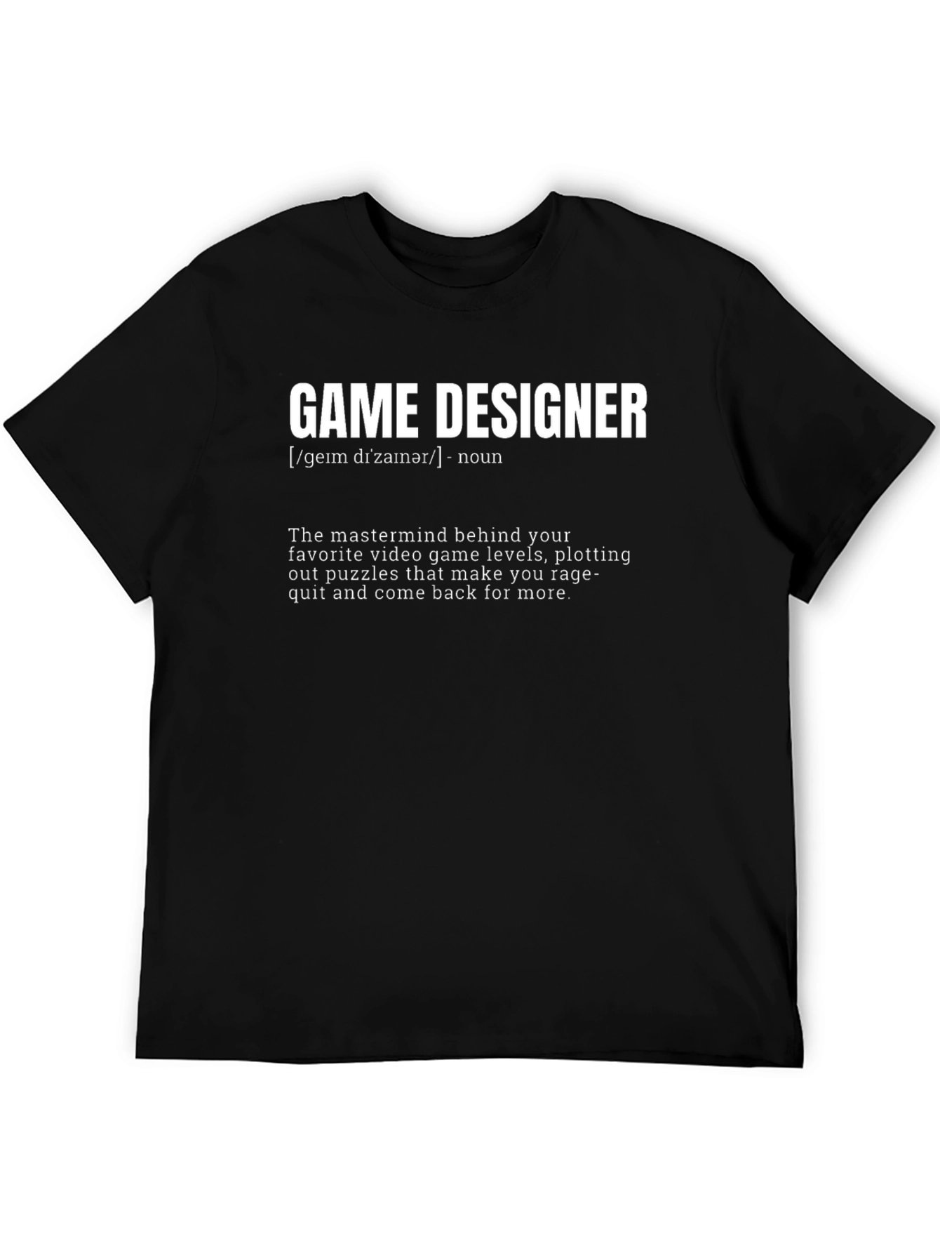Game Designer Definition T-Shirt