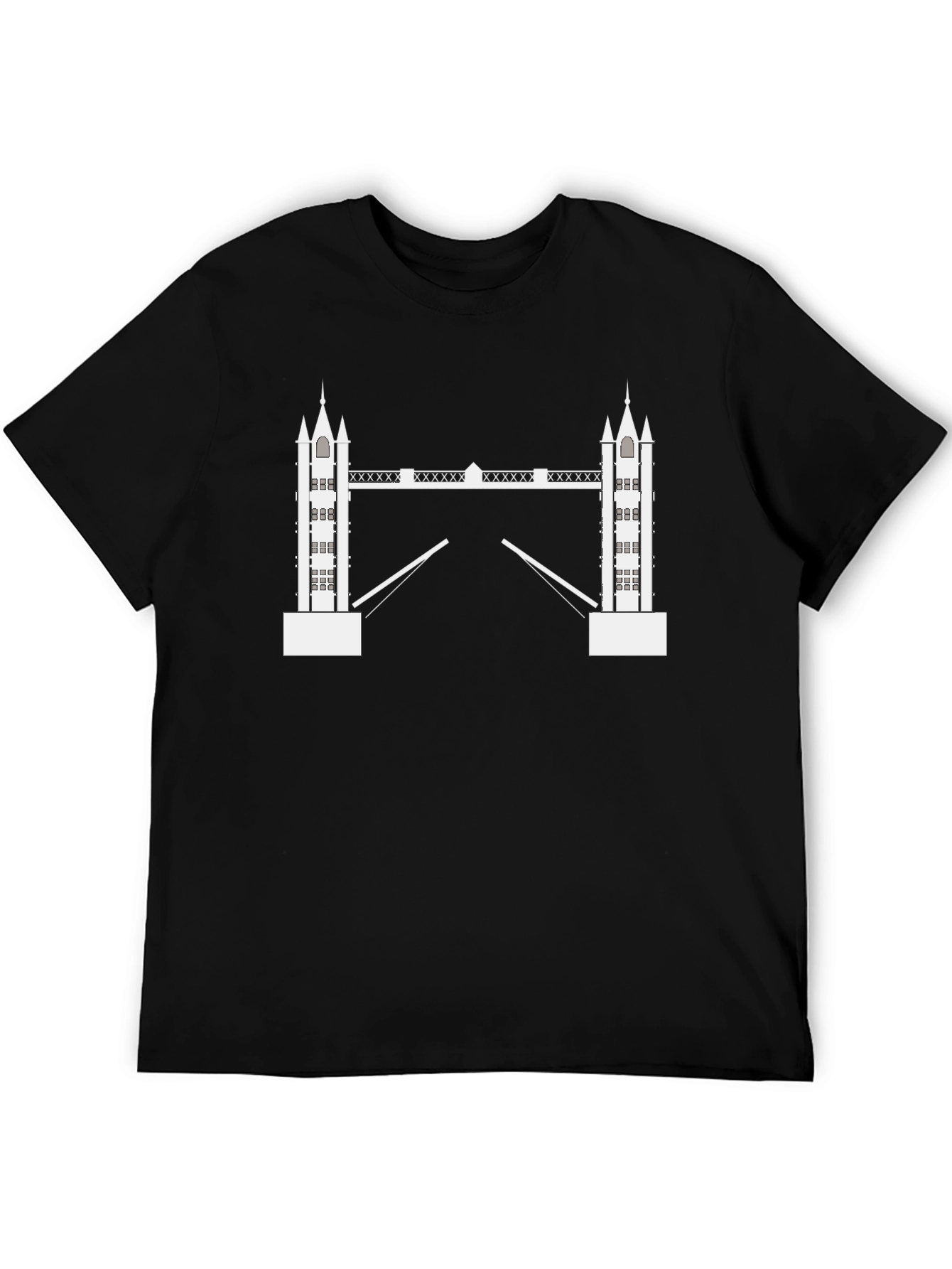 London Bridge Black Graphic Tee