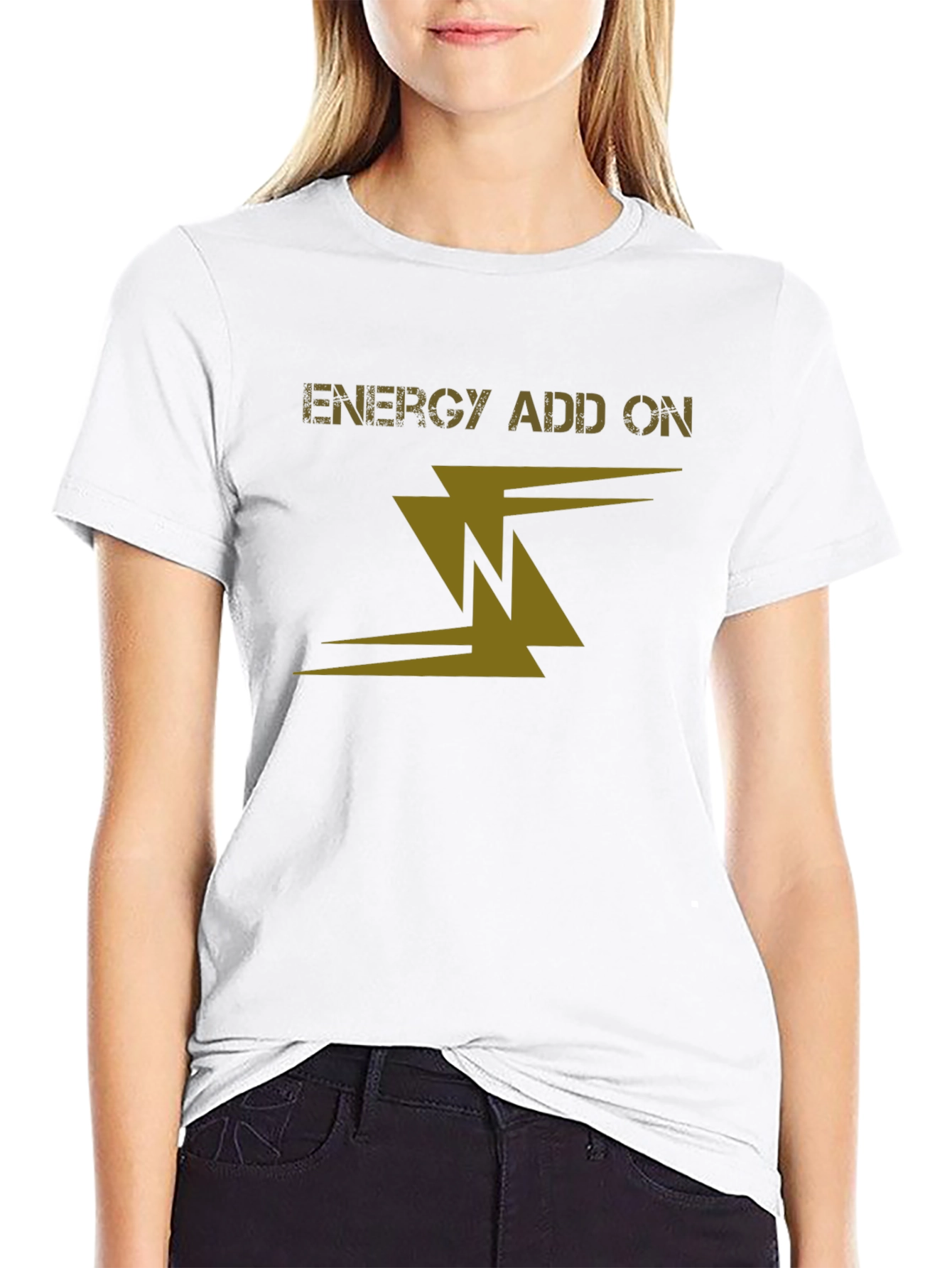Energy Add On Black Graphic Tee
