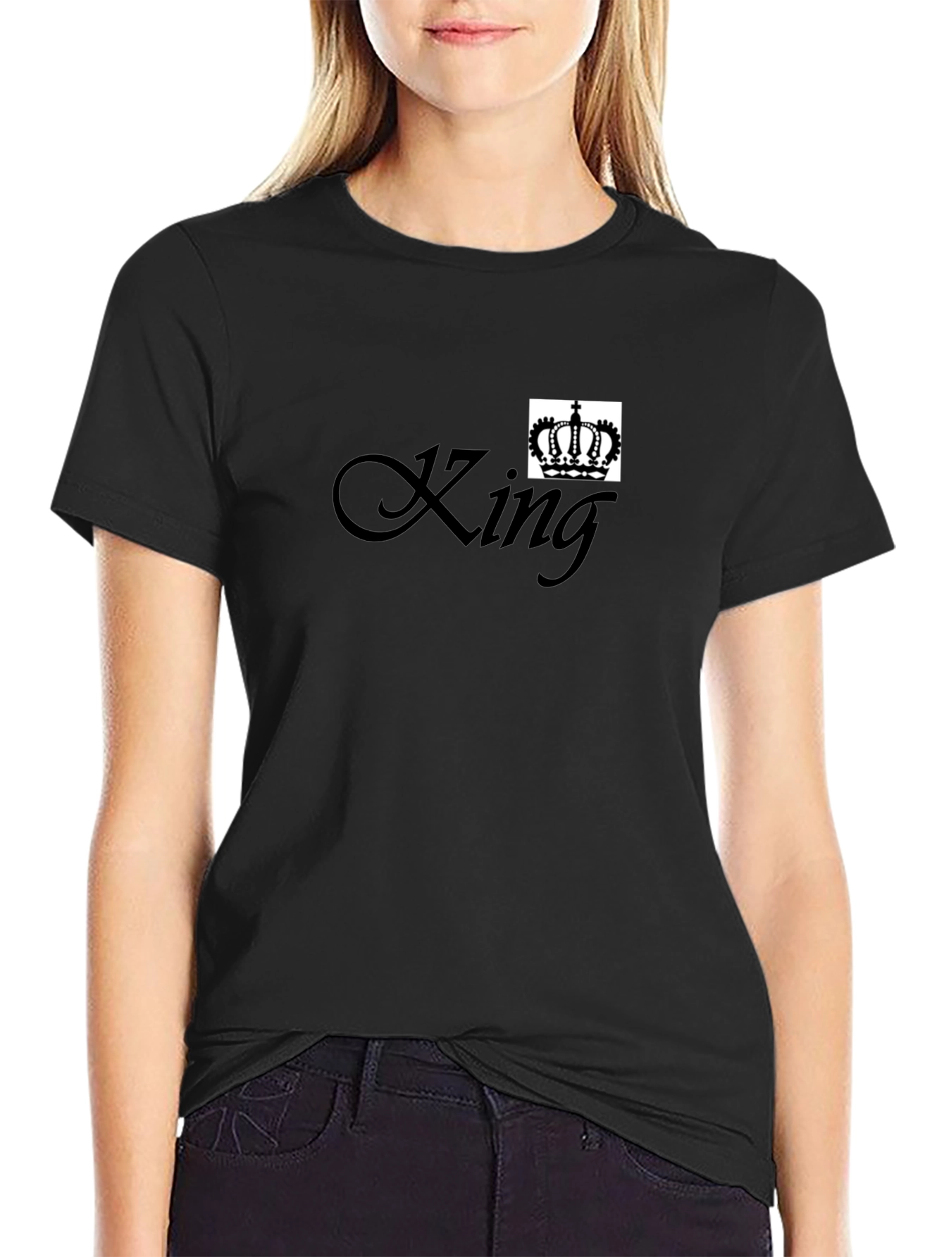King Crown T-Shirt - Classic Black Tee