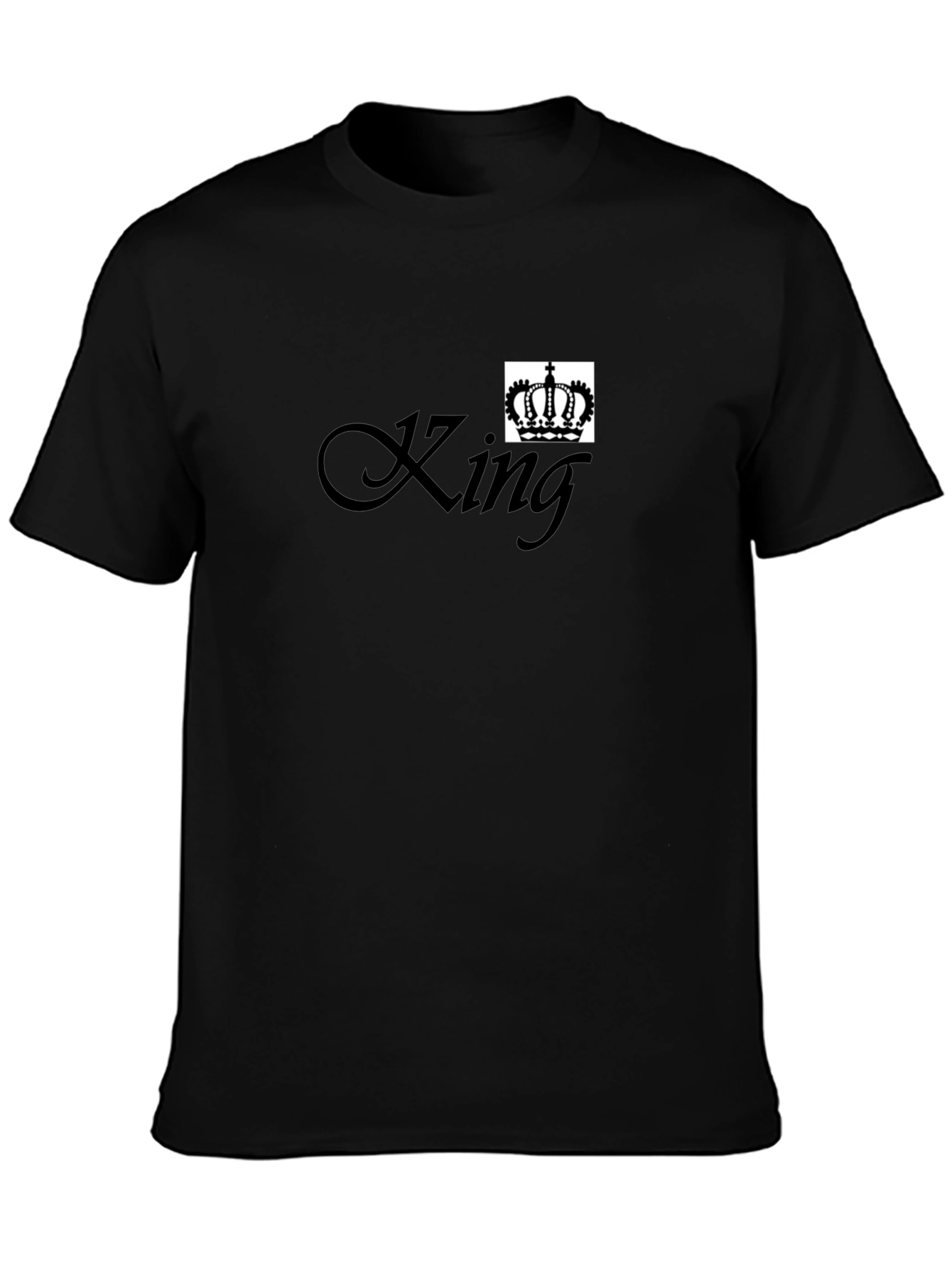 King Crown T-Shirt - Classic Black Tee