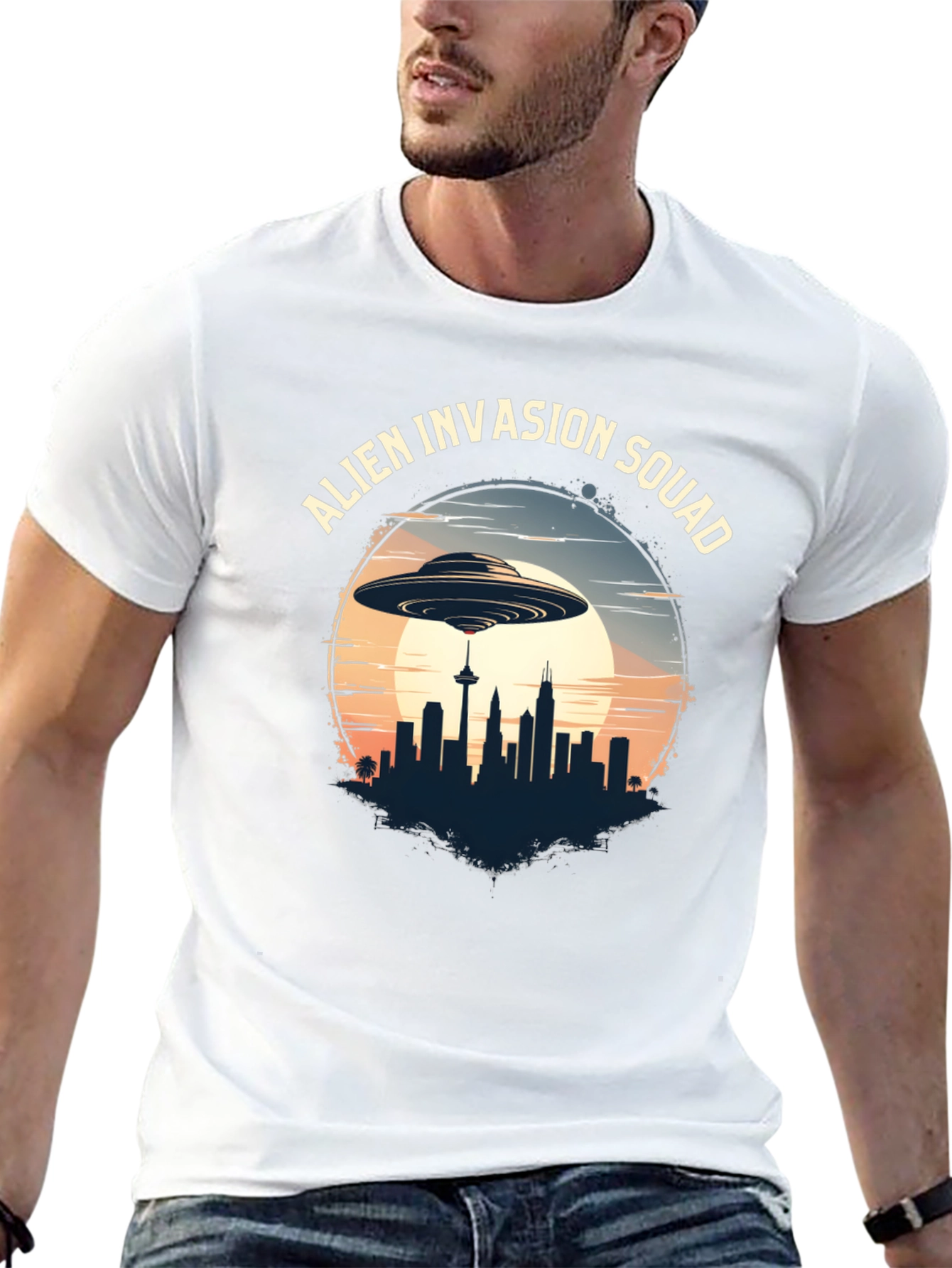 Alien Invasion Squad Graphic T-Shirt