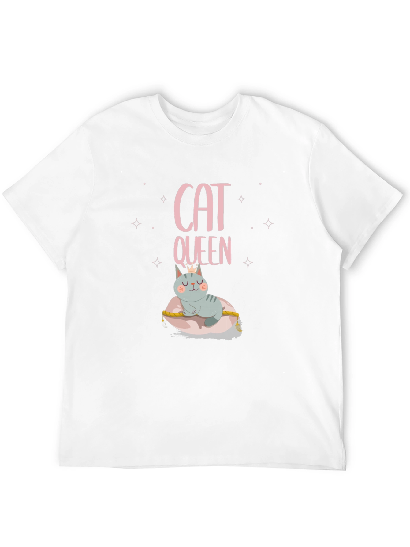 Cat Queen T-Shirt - Crowned Feline Tee