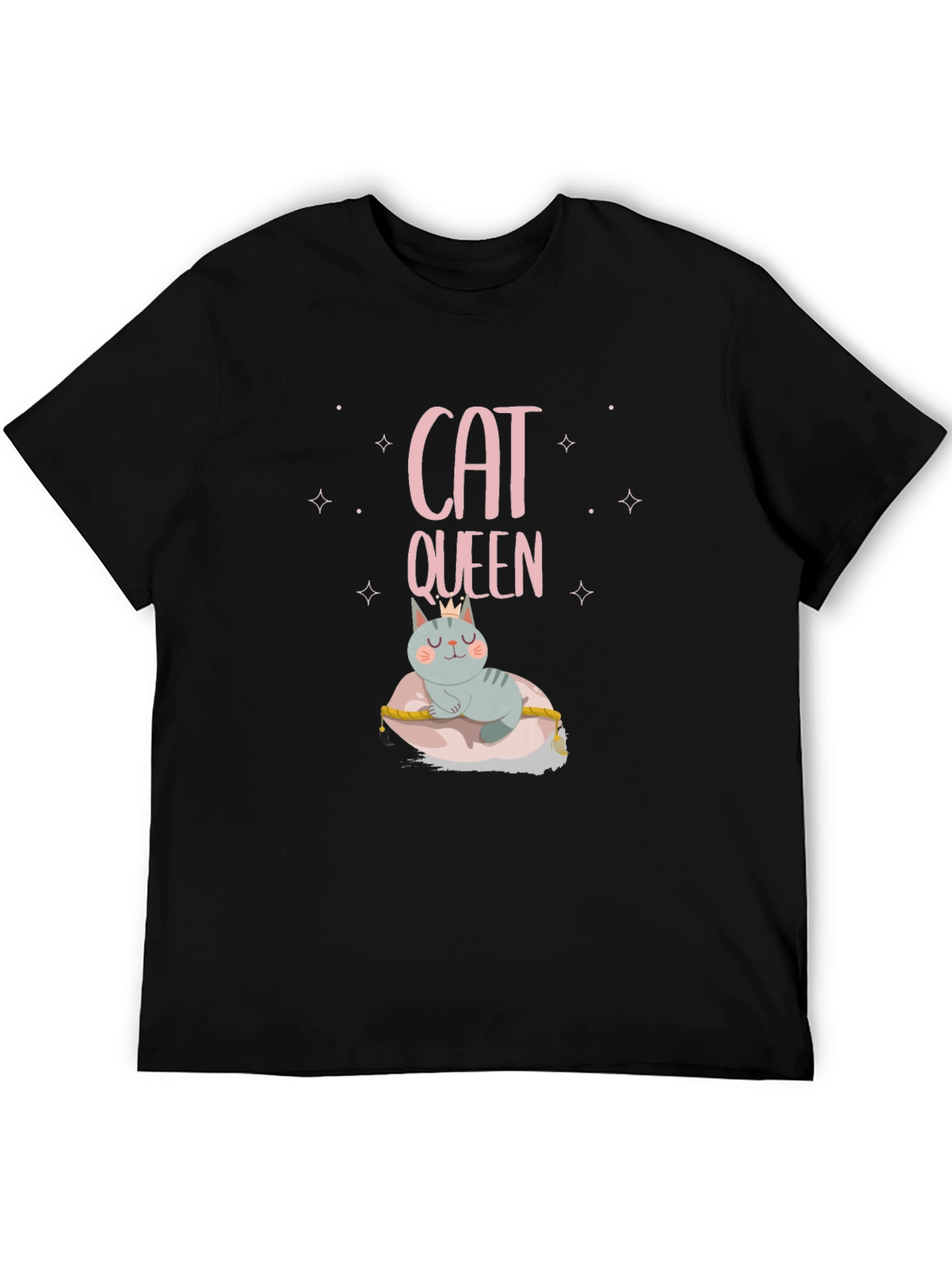 Cat Queen T-Shirt - Crowned Feline Tee