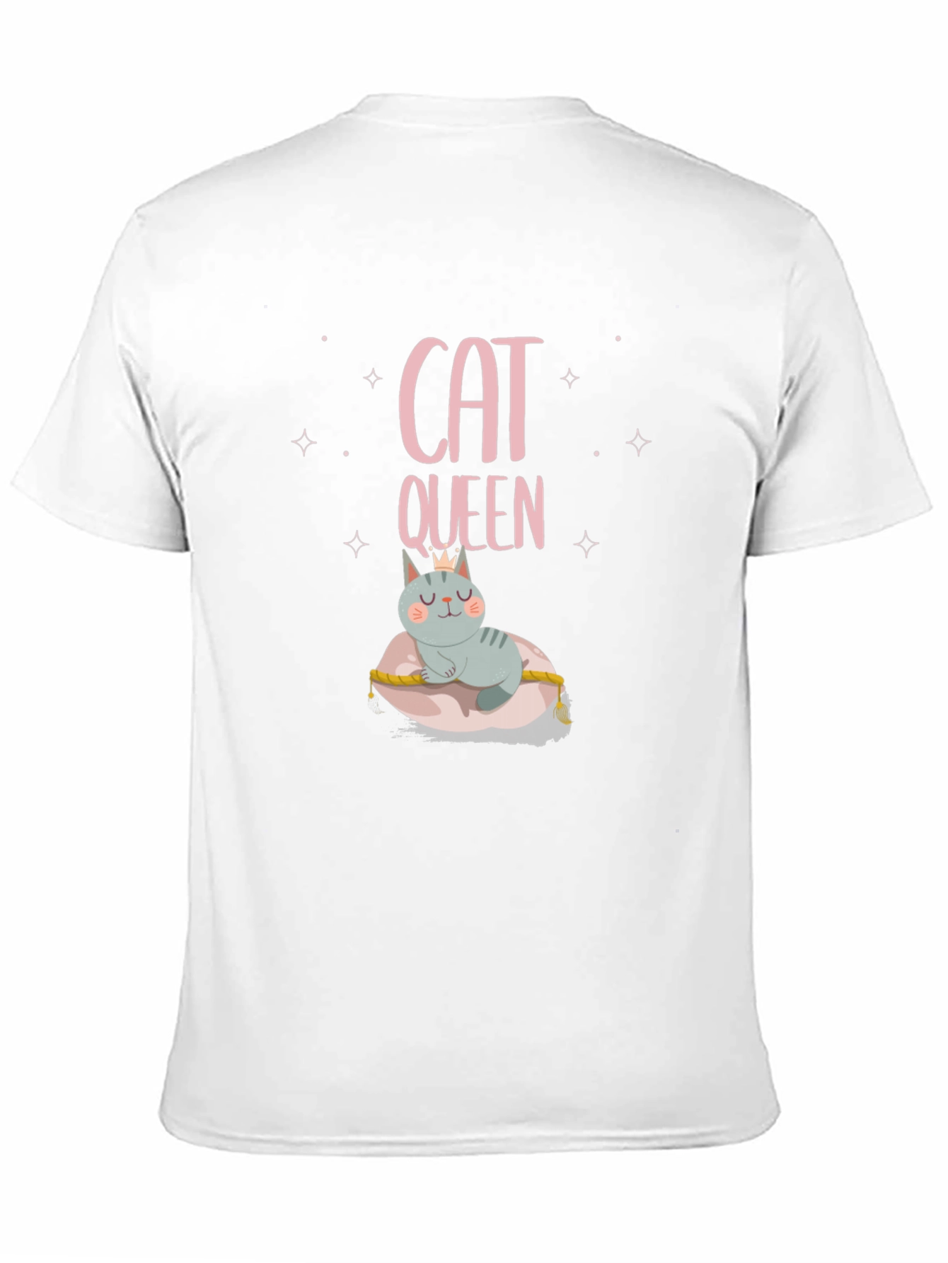 Cat Queen T-Shirt - Crowned Feline Tee