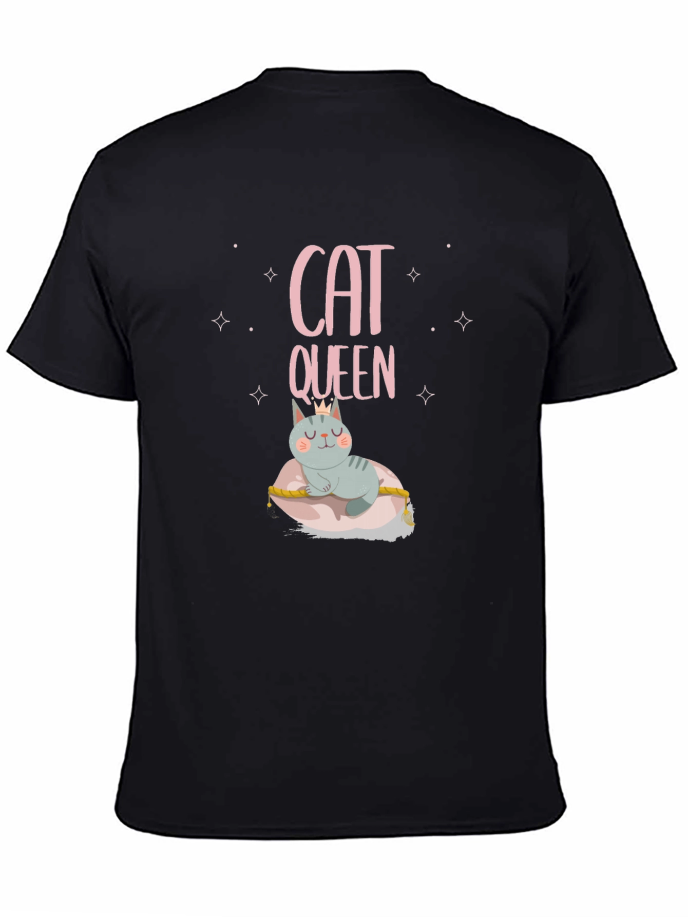 Cat Queen T-Shirt - Crowned Feline Tee